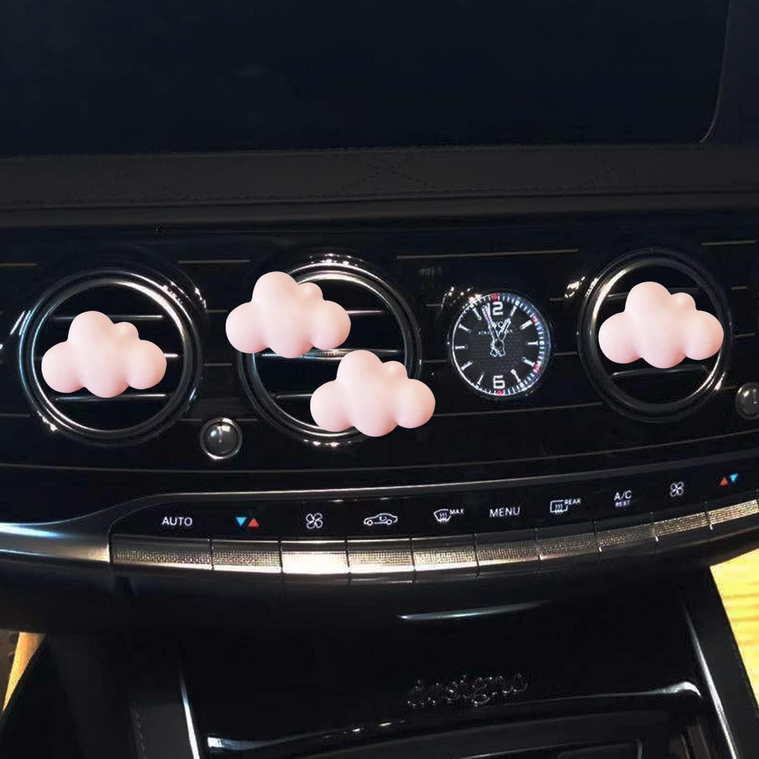 Ambientador de Coche Jowxsx - Clips de Perfume Mariposa 4 Pcs