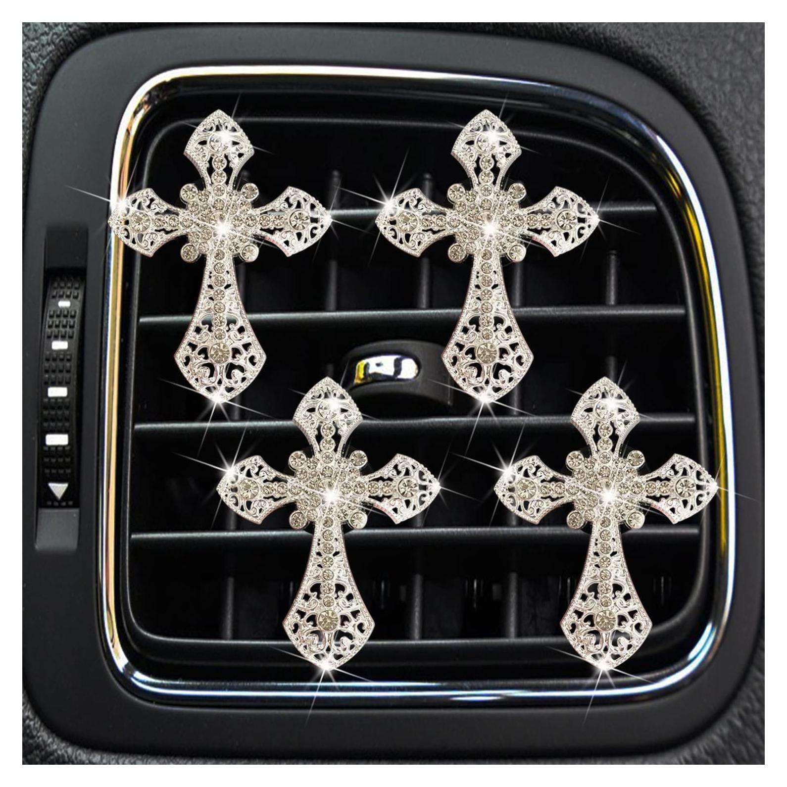 Clip de Ventilación Brillante Xinjincang - 4 Pcs Decoración Auto
