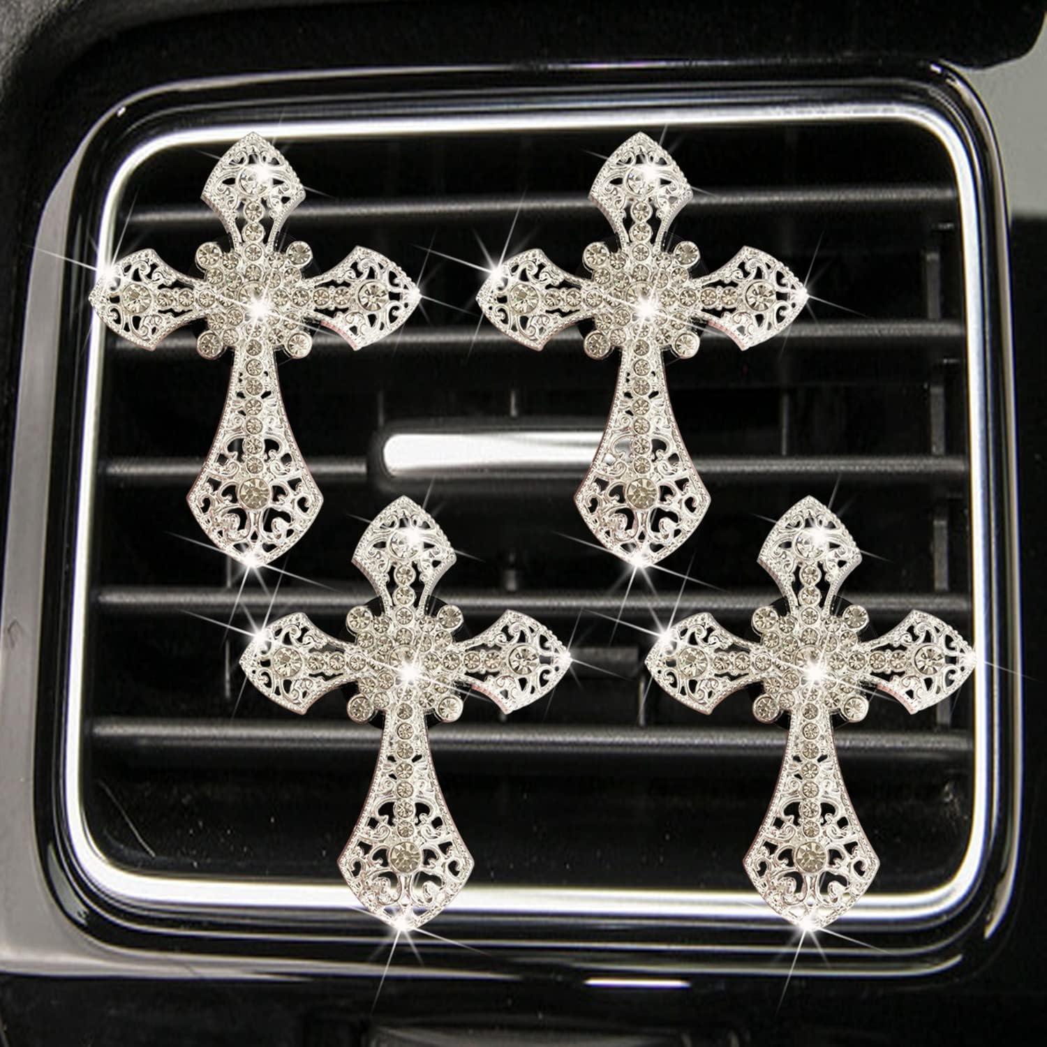 Clip de Ventilación Brillante Xinjincang - 4 Pcs Decoración Auto