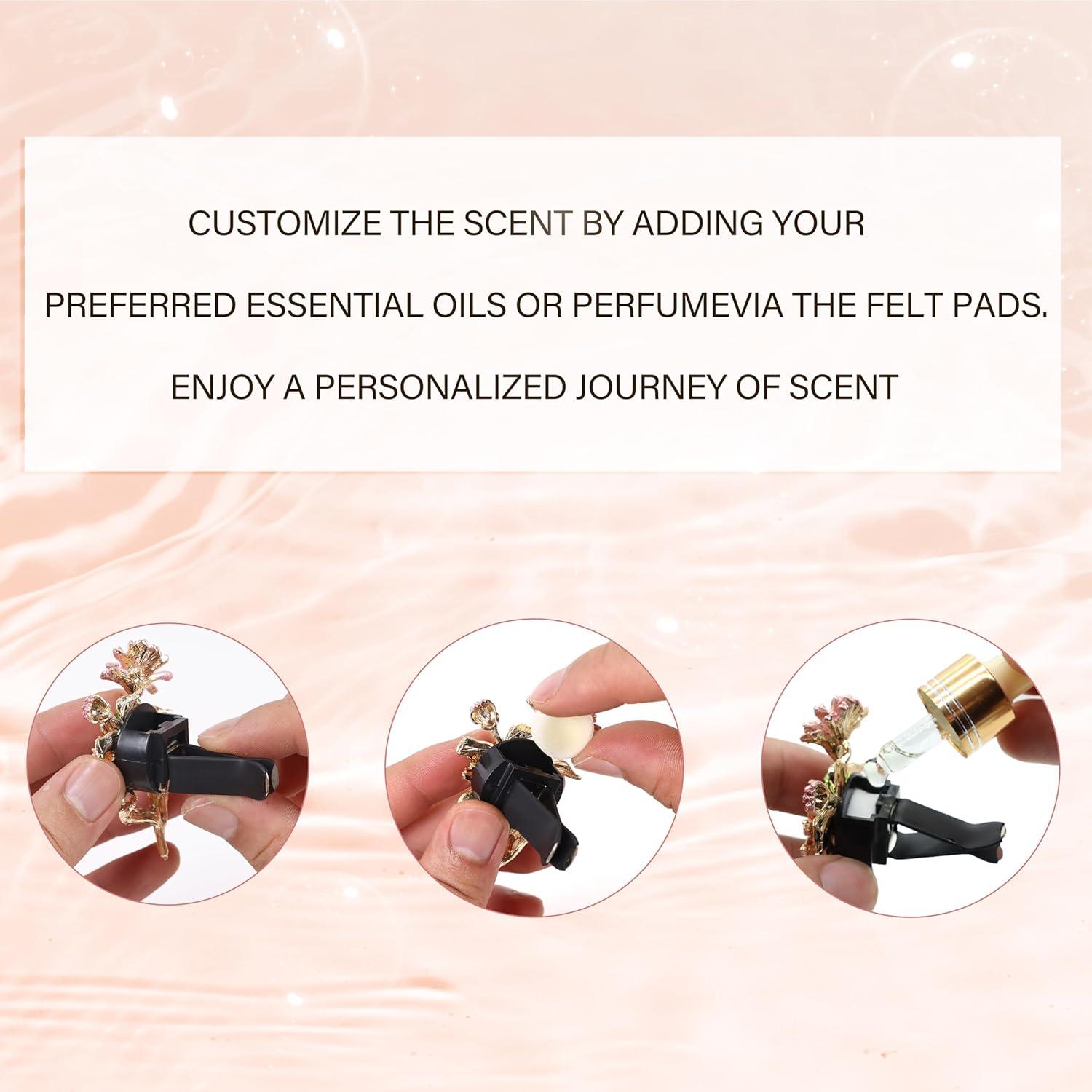 Clips de Ventilación de Coche ORIESSE Morados 2 Pcs con Aromas