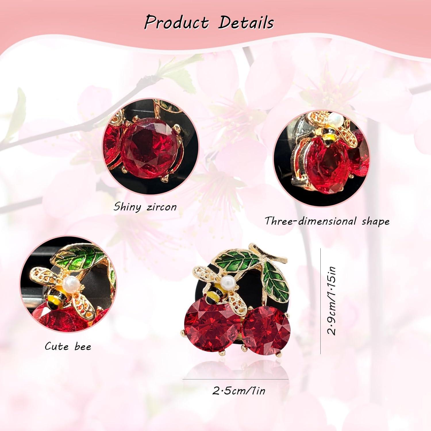 Clip de Ventilación de Coche ORIESSE Cereza 2 Piezas Aromatizador