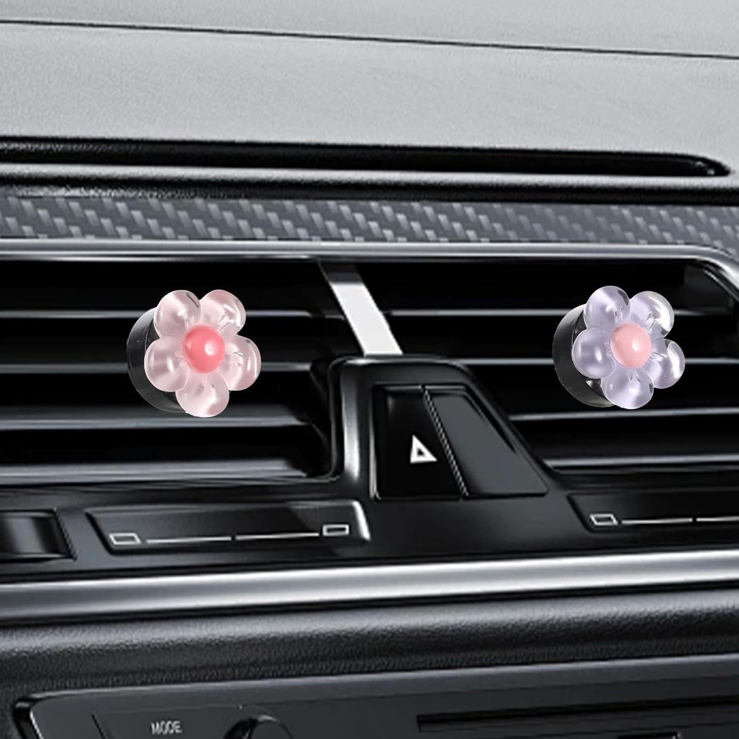 6 Clips de Ventilación de Aire Floral Trinkrittey 3cm - Decoración Automóvil