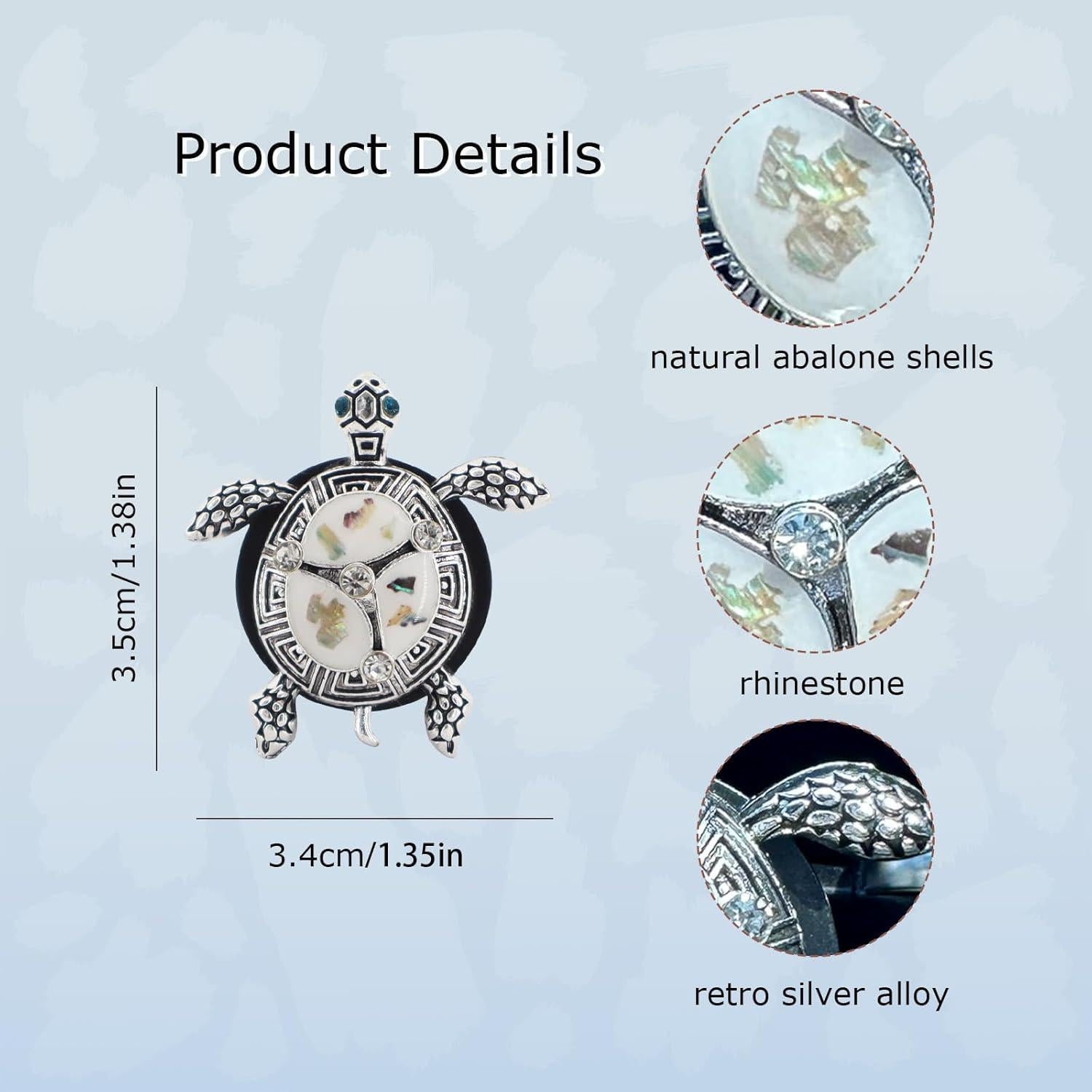 Clips de Ventilación de Tortuga ORIESSE - 2 Piezas con Ambientador