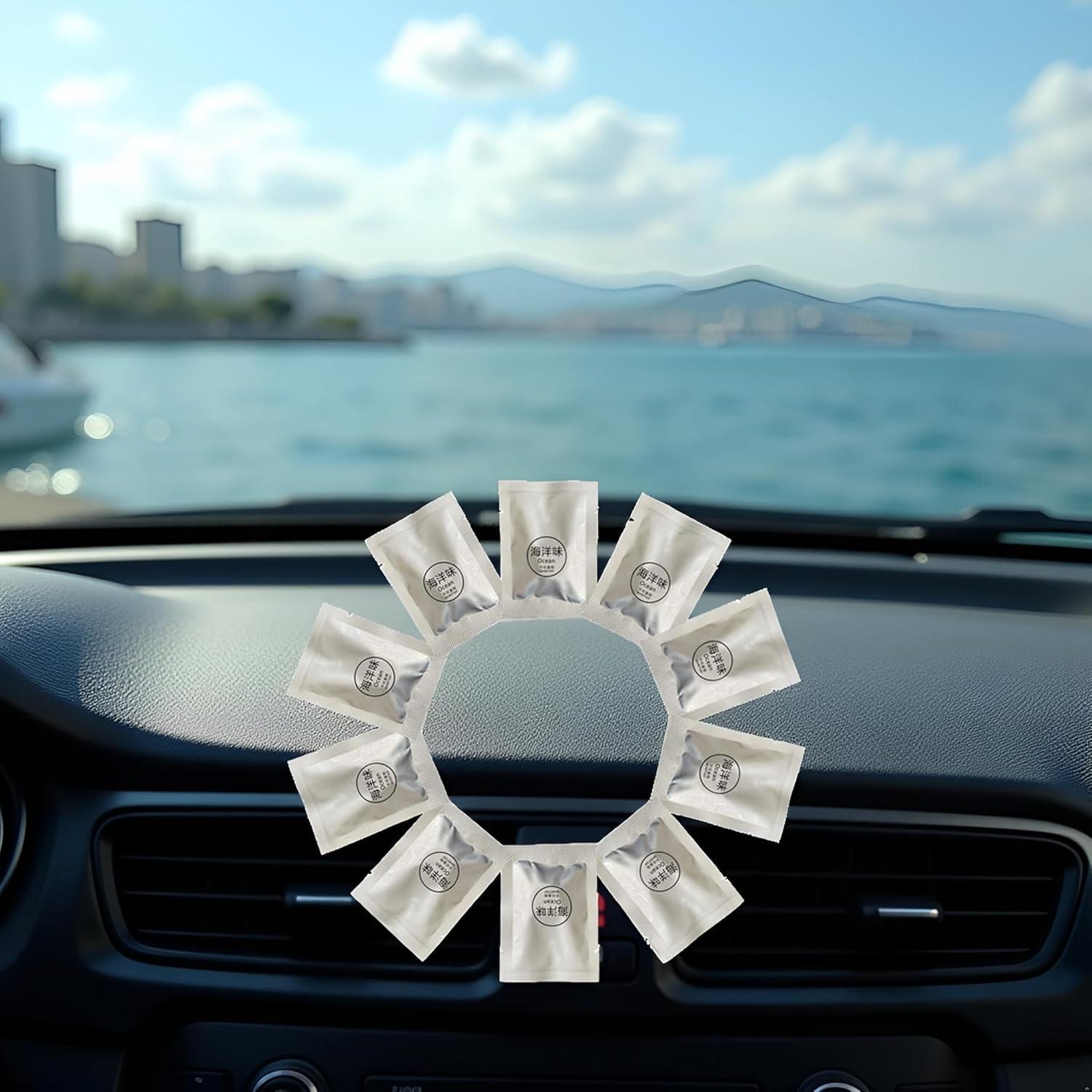Paquete de 10 recambios ambientador coche Yixiao Océano