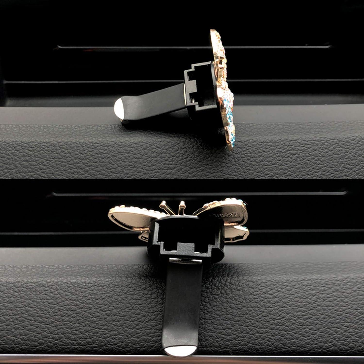 Clip de Ventilación para Auto CYG&CL Mariposa Rosa y Rojo