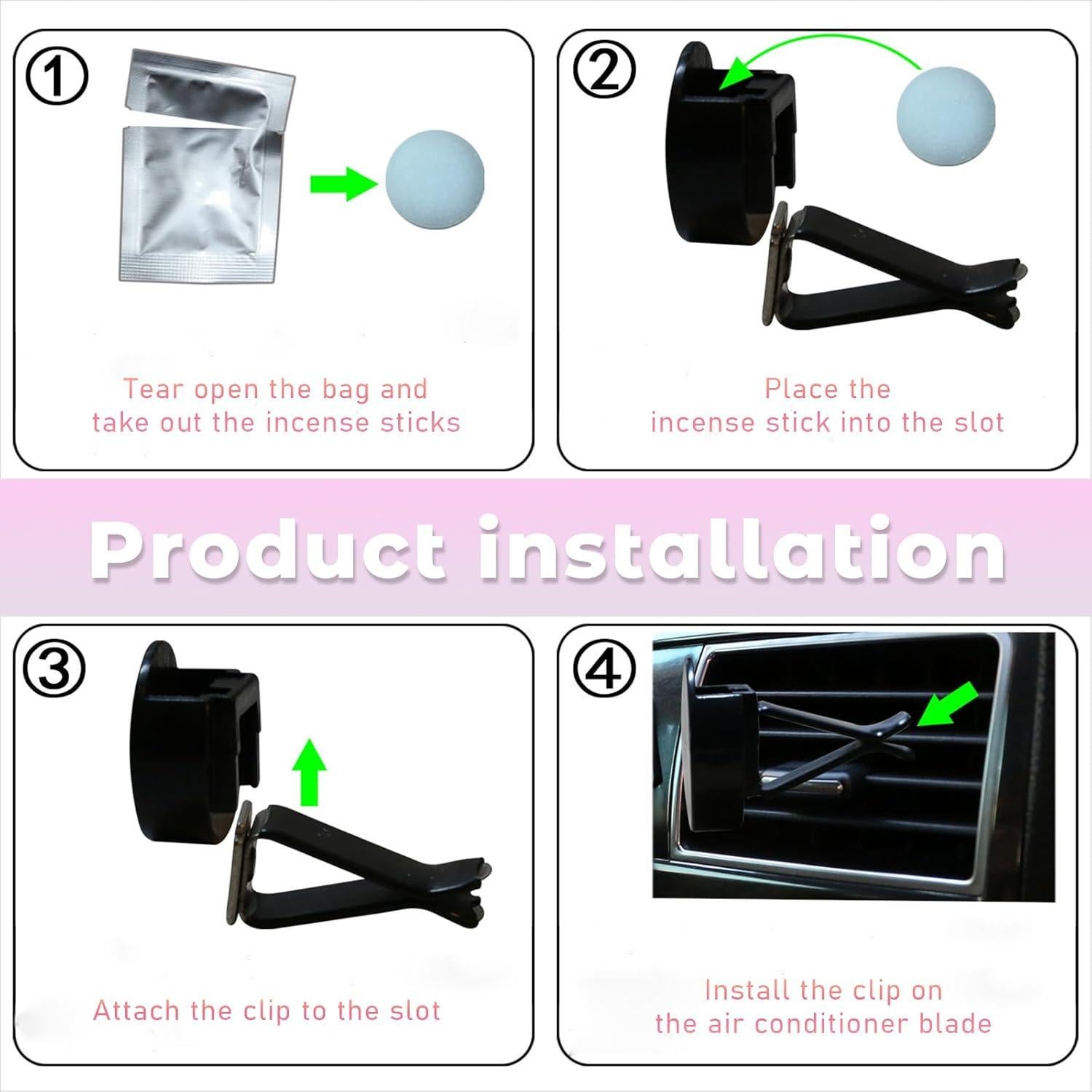 Clips de Ventilación de Aire Augeny 2 PCS Corona Rojo