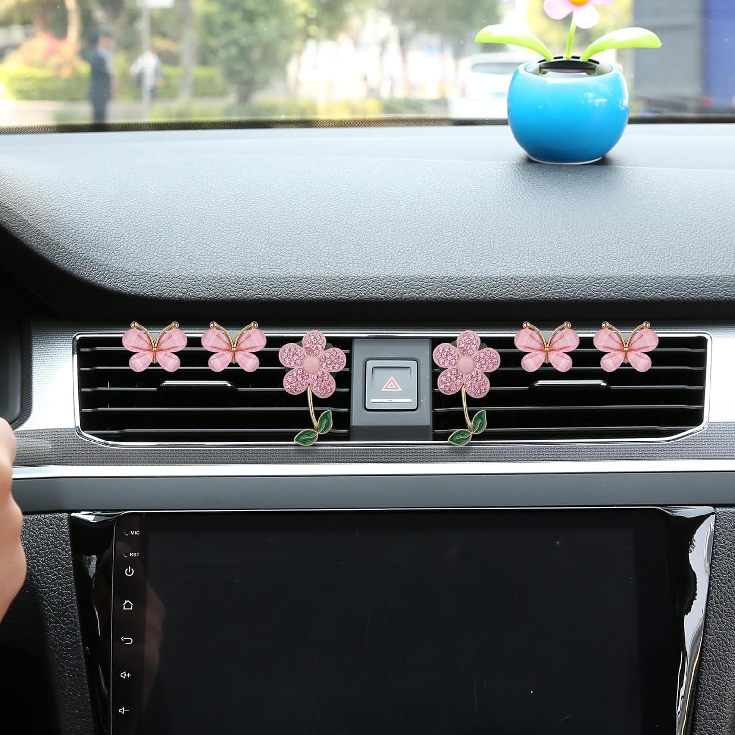 Clips de Ventilación de Mariposa y Flor Biiange - Ambientador Auto