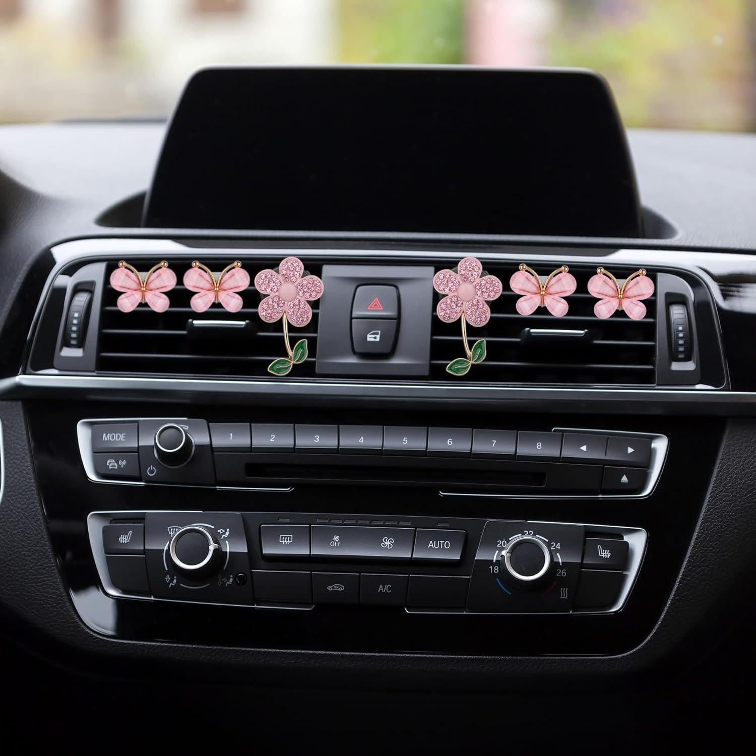 Clips de Ventilación de Mariposa y Flor Biiange - Ambientador Auto