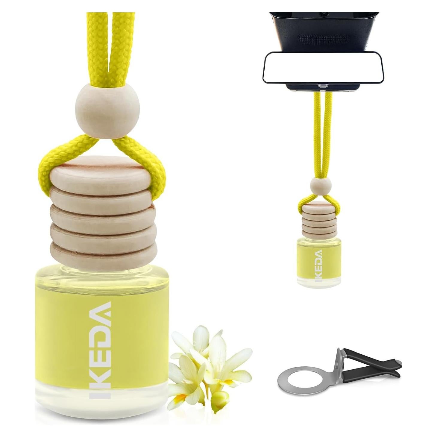 Ambientador de Auto IKEDA Vainilla 10ml, Fragancia Duradera