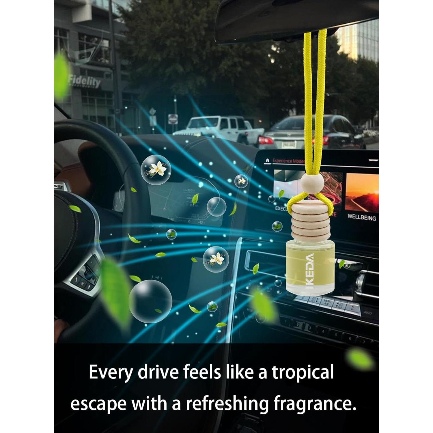 Ambientador de Auto IKEDA Vainilla 10ml, Fragancia Duradera