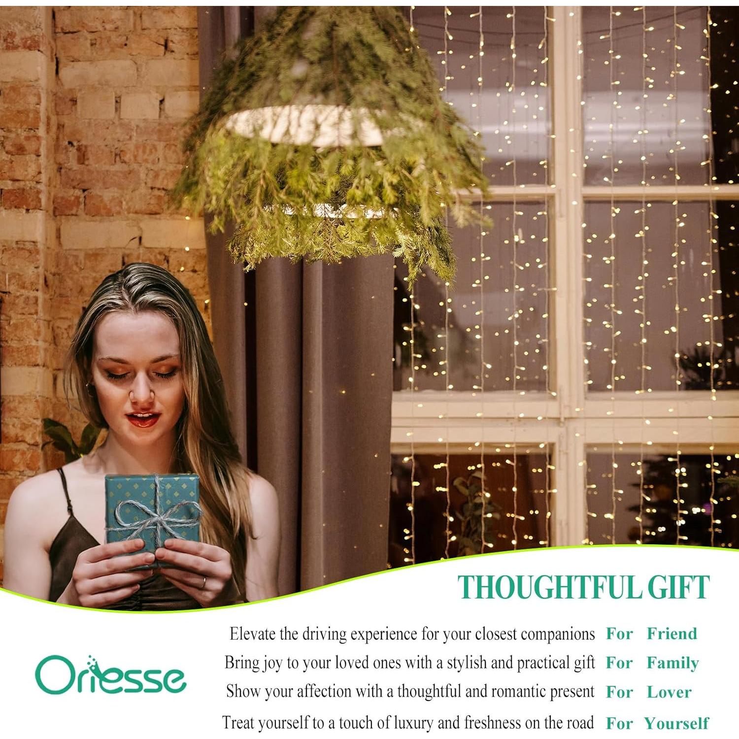 Clip de Ventilación de Corazón Rosa ORIESSE 2pcs Decoración Auto