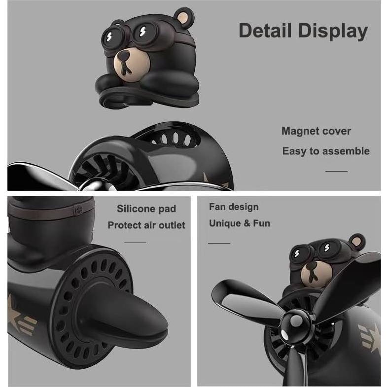 Ambientador de Aire para Auto ColisPar Oso Negro Piloto