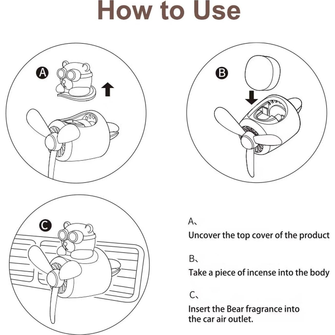 Ambientador de Aire para Auto ColisPar Oso Negro Piloto