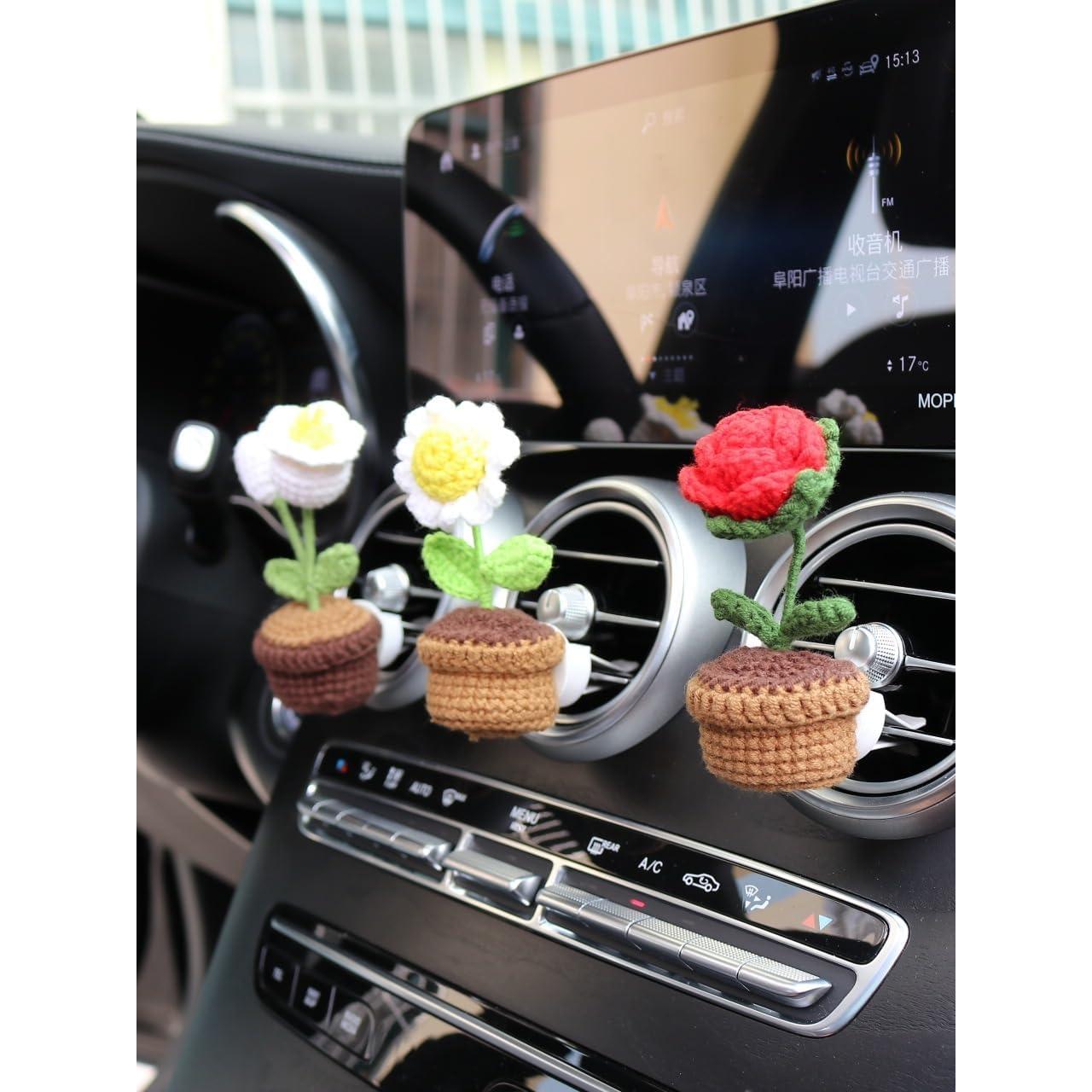 Difusor de Aire para Auto BNTR con Flor Rosa y Aromas