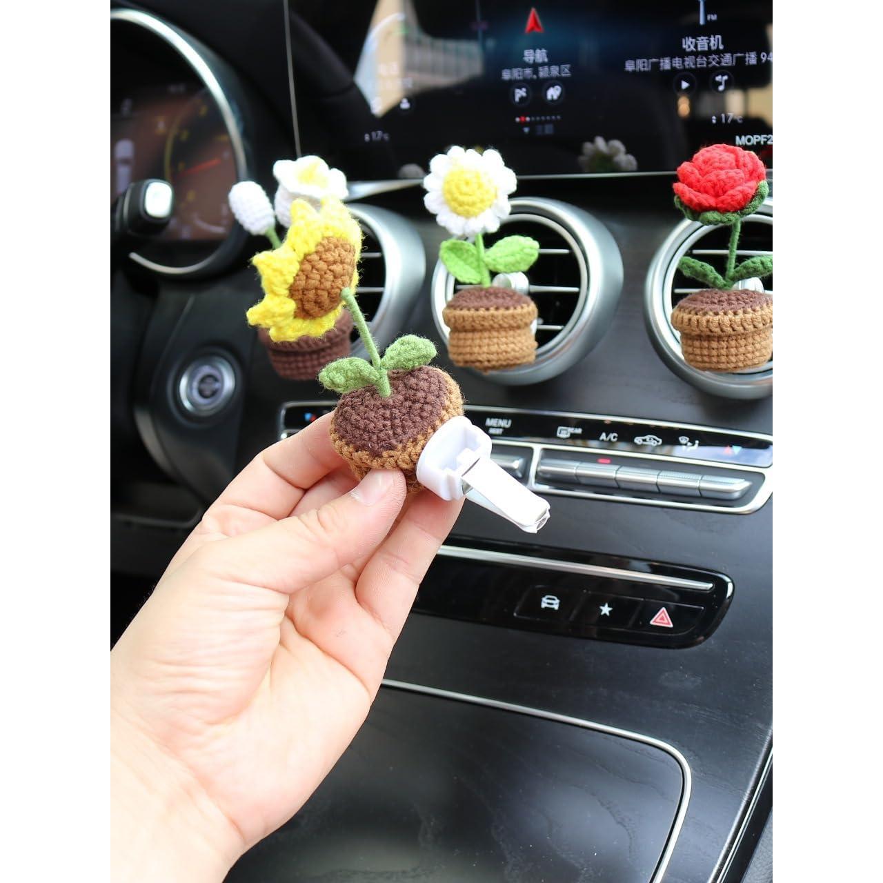 Difusor de Aire para Auto BNTR con Flor Rosa y Aromas