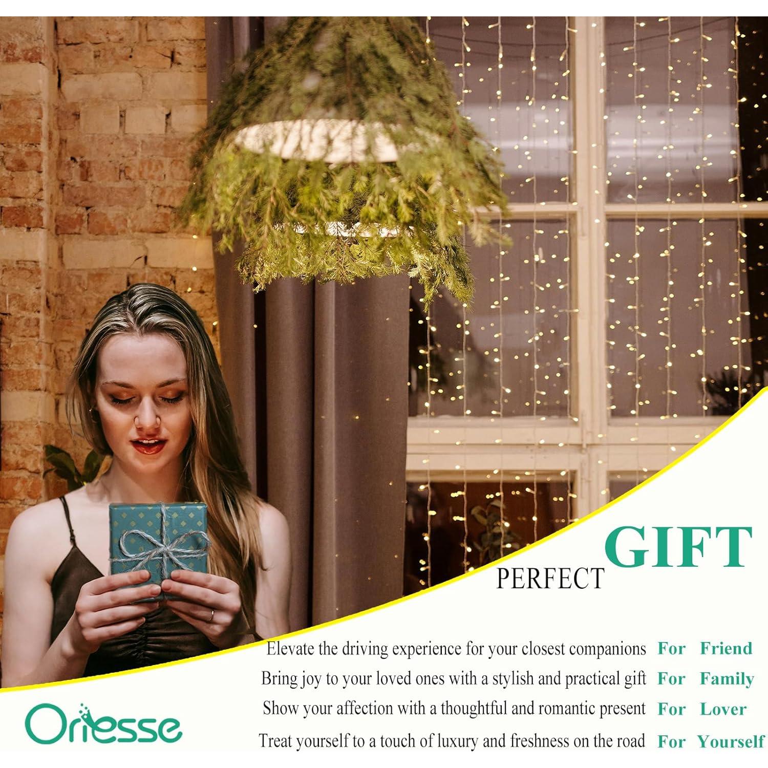 Clips de Ventilación para Auto ORIESSE con Flores Rosadas 2pcs