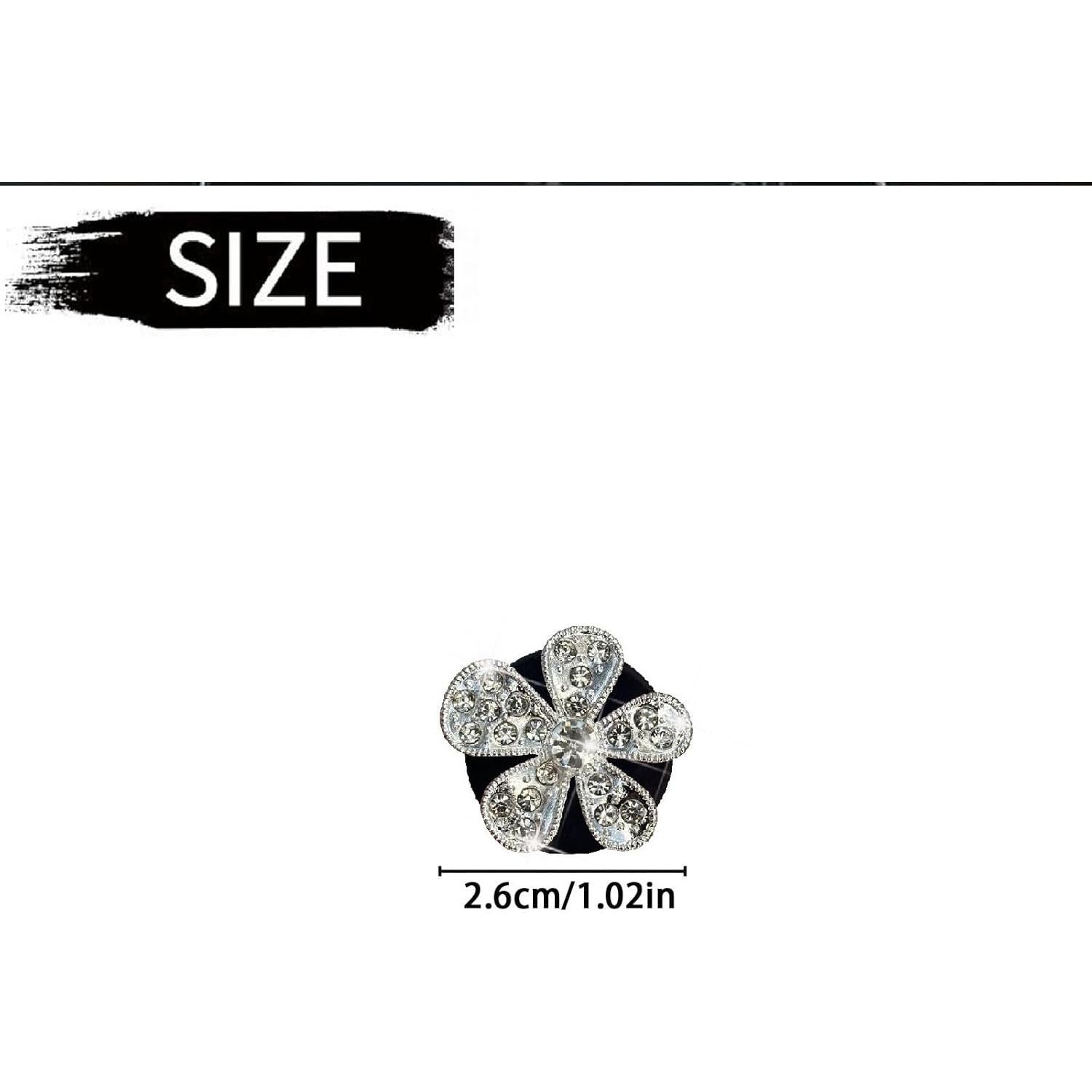 3 Clips de Ventilación de Aire Margarita Myuiao Plateados