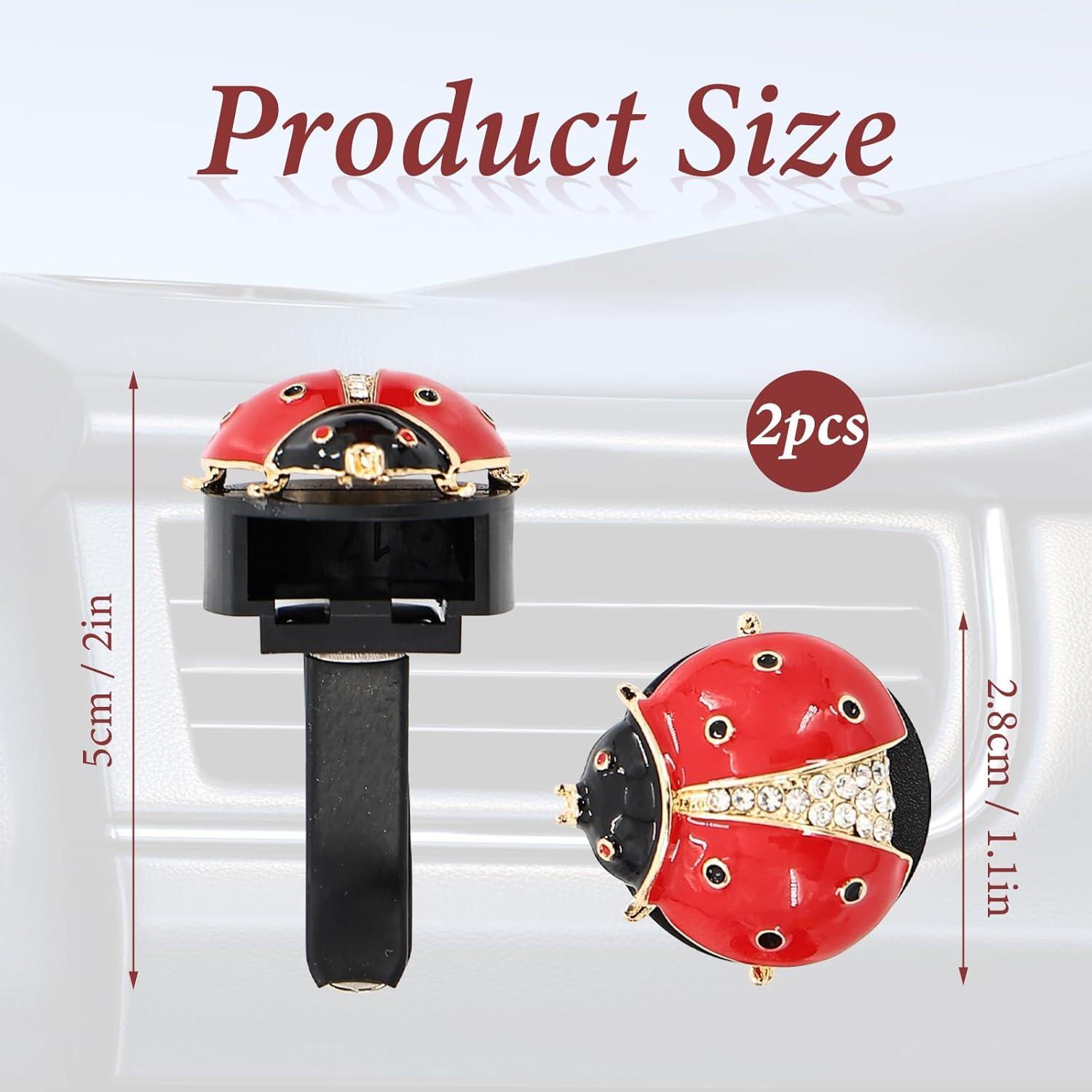 Clips de Ventilación de Coche Mariquita LUODAKA - 2 Pcs