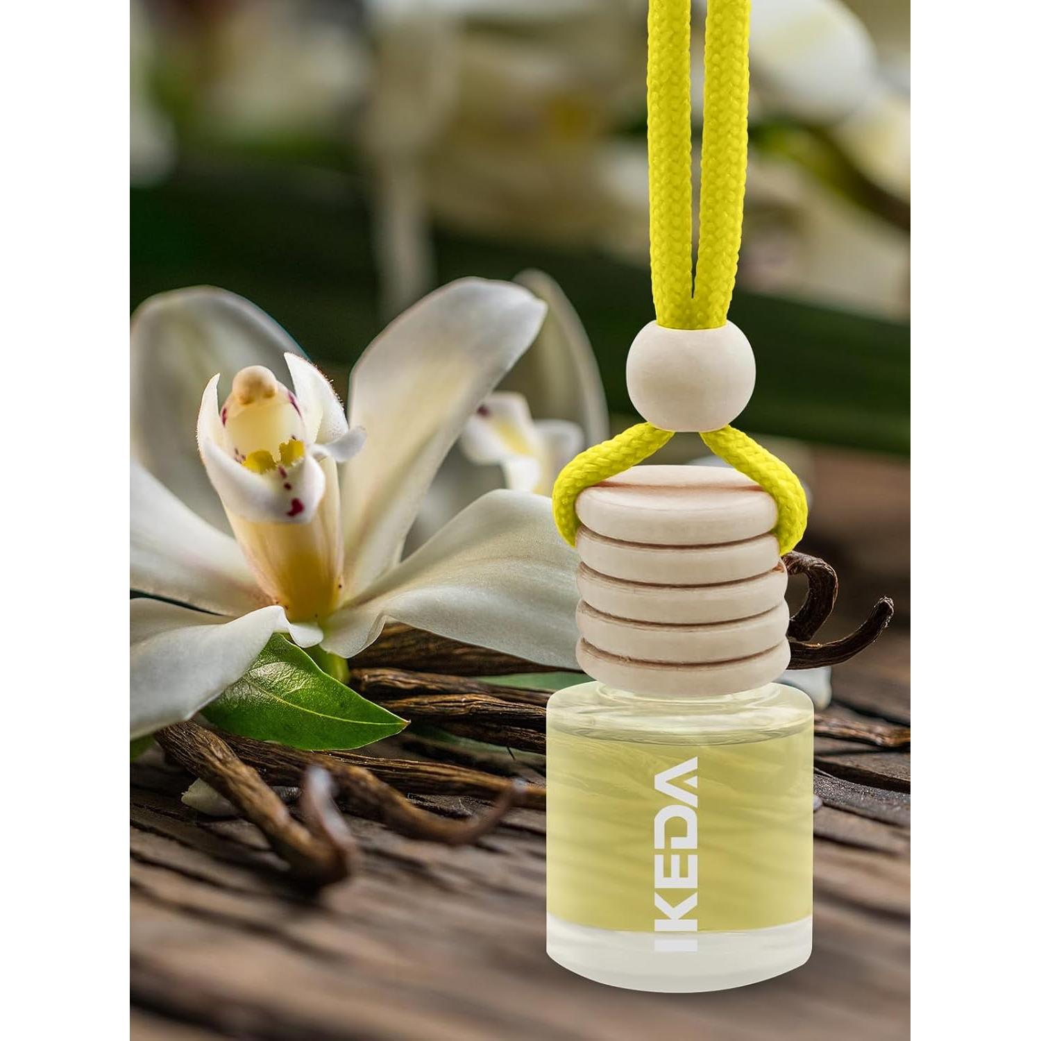 Ambientador de Auto Ikeda Vainilla Circular 10ml Larga Duración