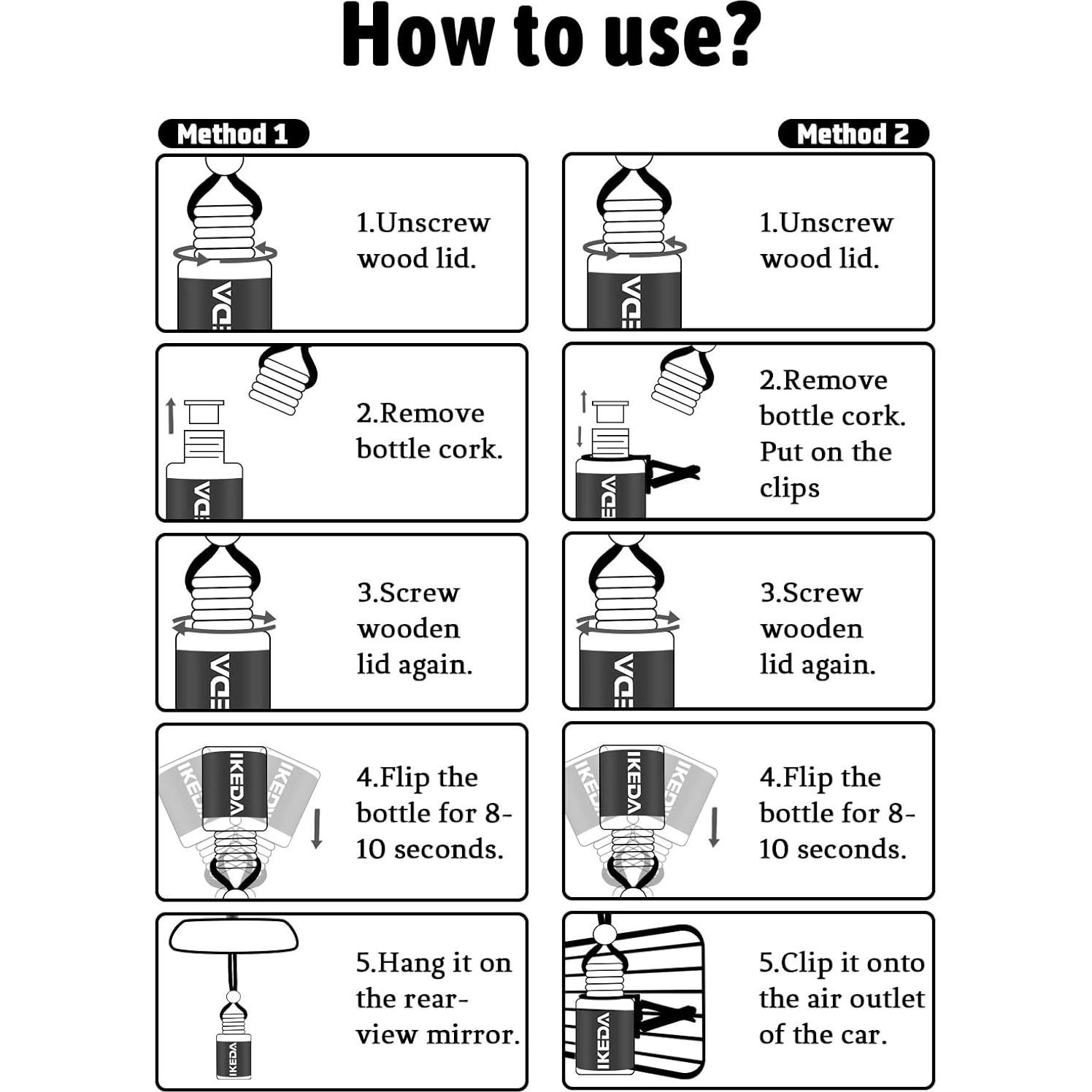 Ambientador de Auto Ikeda Vainilla Circular 10ml Larga Duración