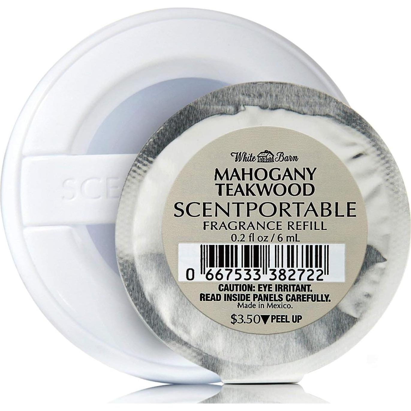 Discos de Recarga Scentportable Bath & Body Works 4 Pzas Mahogany Teakwood