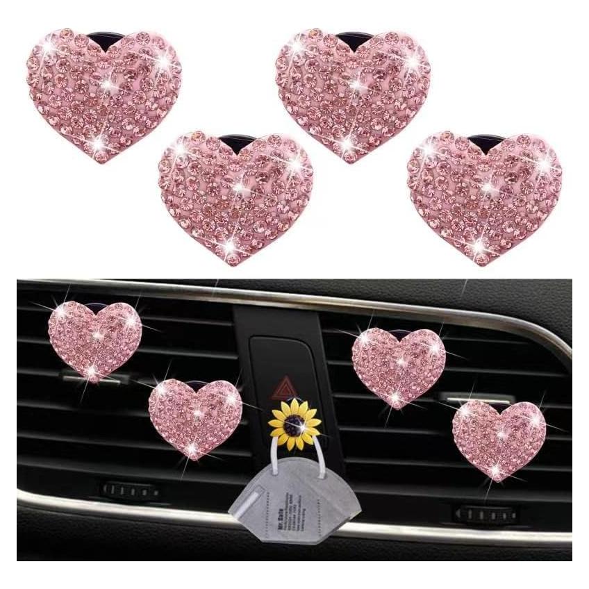 Clip Difusor de Aire Brillante YOUAIHEWEI para Auto Rosa