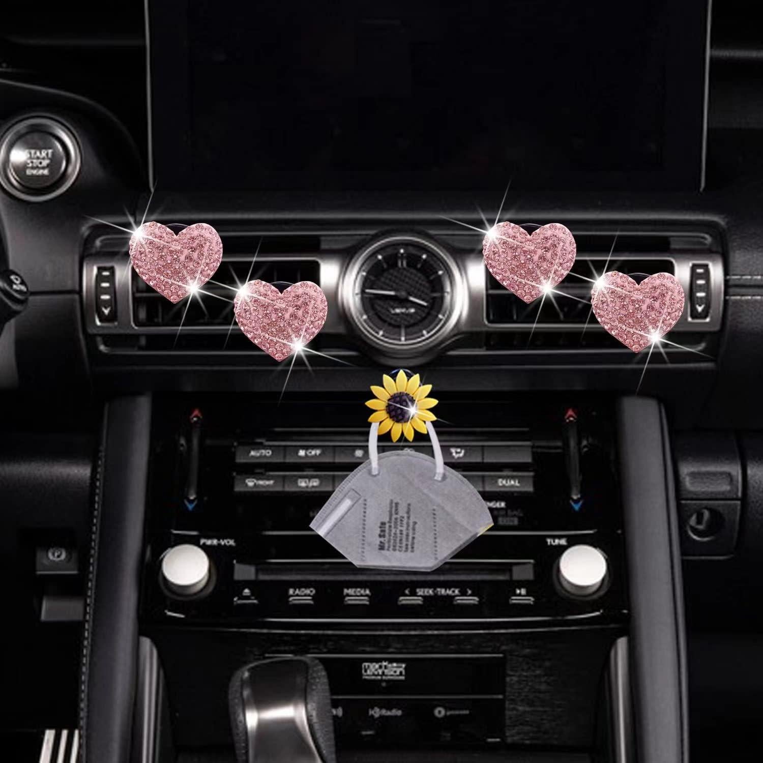 Clip Difusor de Aire Brillante YOUAIHEWEI para Auto Rosa