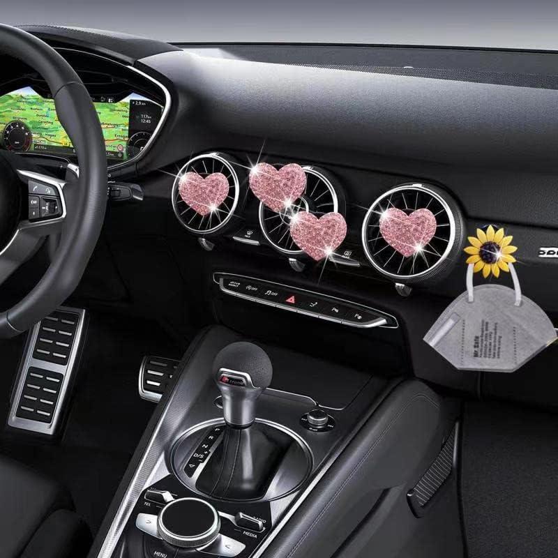 Clip Difusor de Aire Brillante YOUAIHEWEI para Auto Rosa