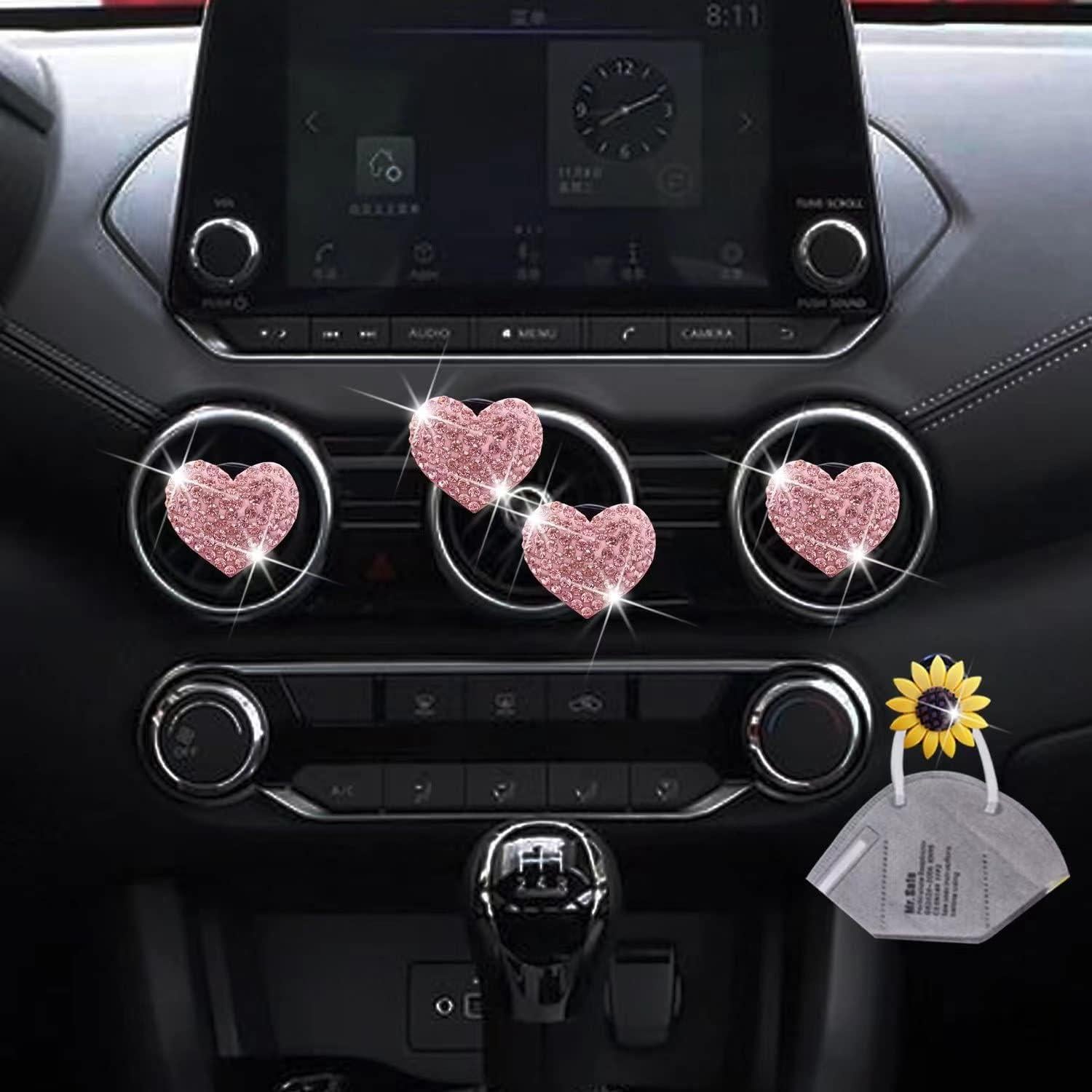 Clip Difusor de Aire Brillante YOUAIHEWEI para Auto Rosa