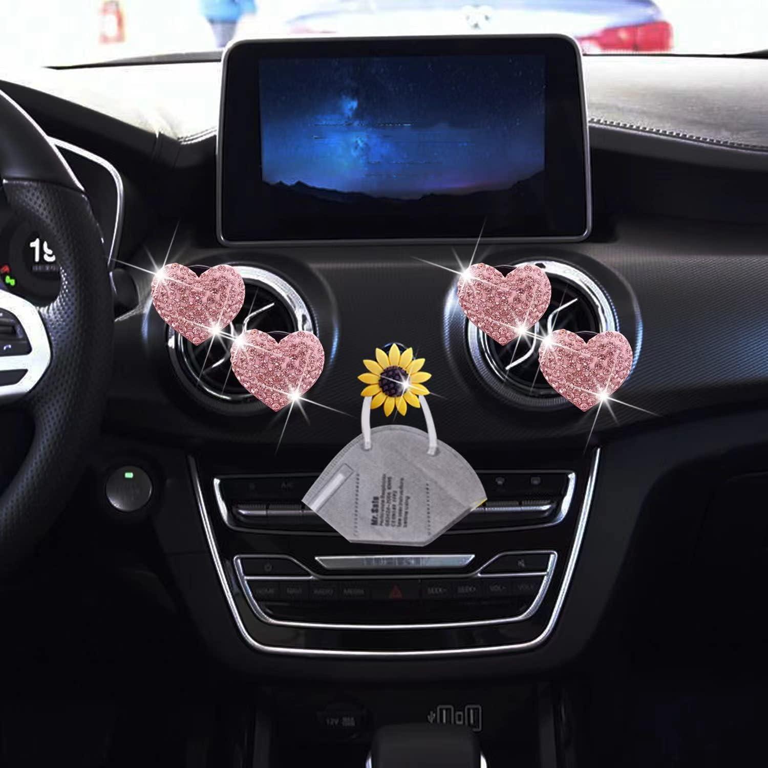 Clip Difusor de Aire Brillante YOUAIHEWEI para Auto Rosa