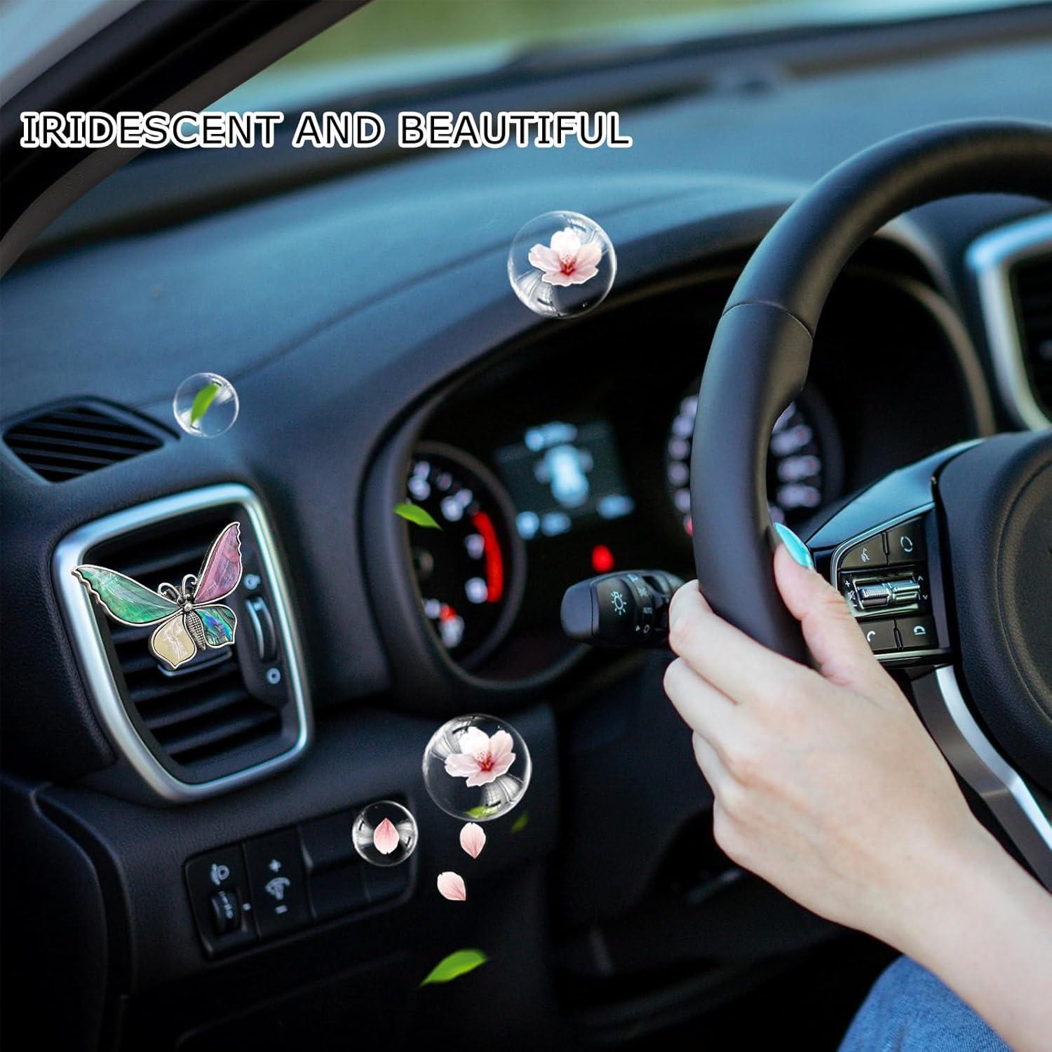 Clip Ambientador de Coche Mariposa ORIESSE con Concha Natural