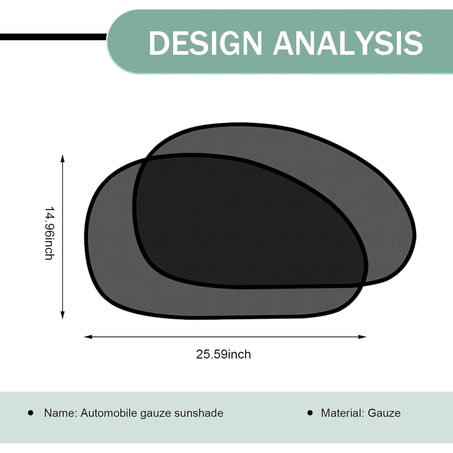 Sombra Universal para Ventana de Auto Zikefest ZIK2FT 65x38cm