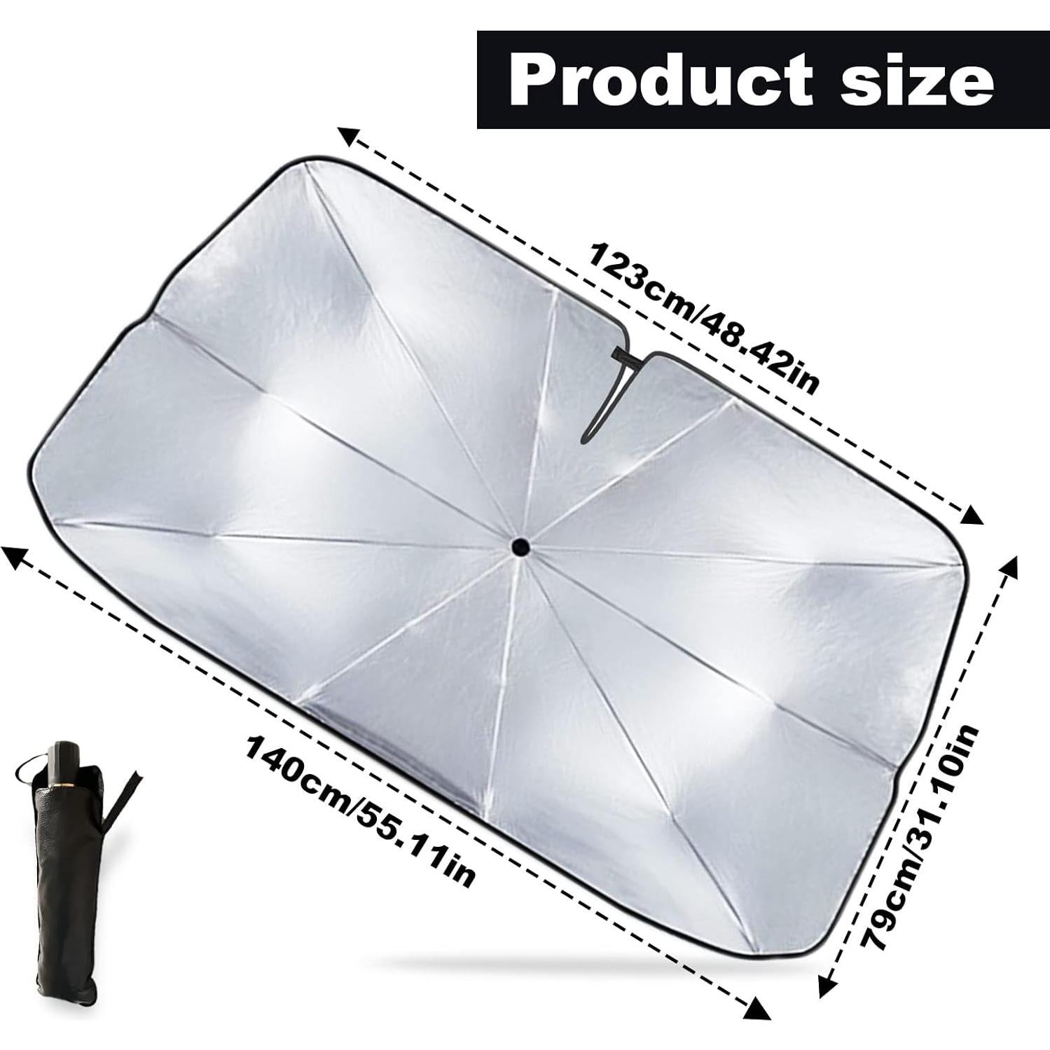 Sombrilla para Parabrisas Stymart 139.7x78.7 cm Plegable UV
