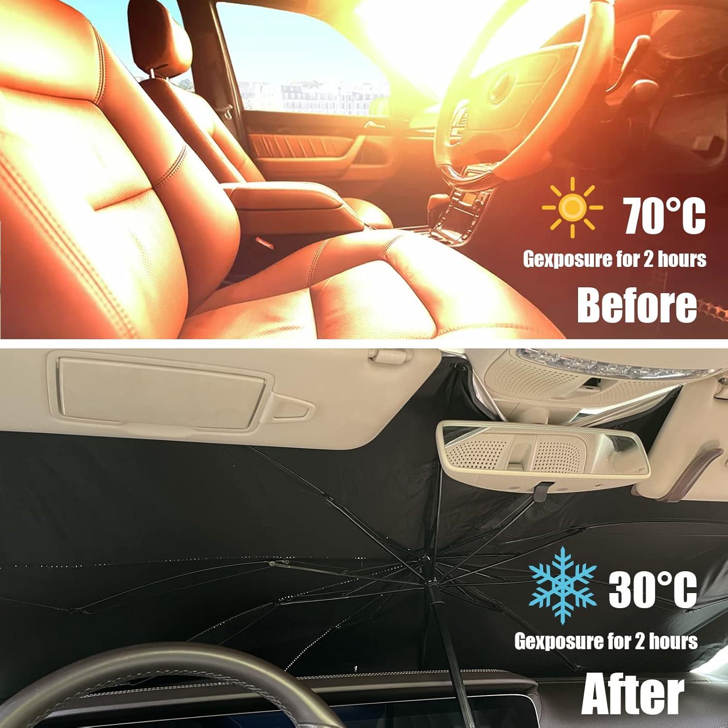 Sombrilla para Parabrisas Stymart 139.7x78.7 cm Plegable UV