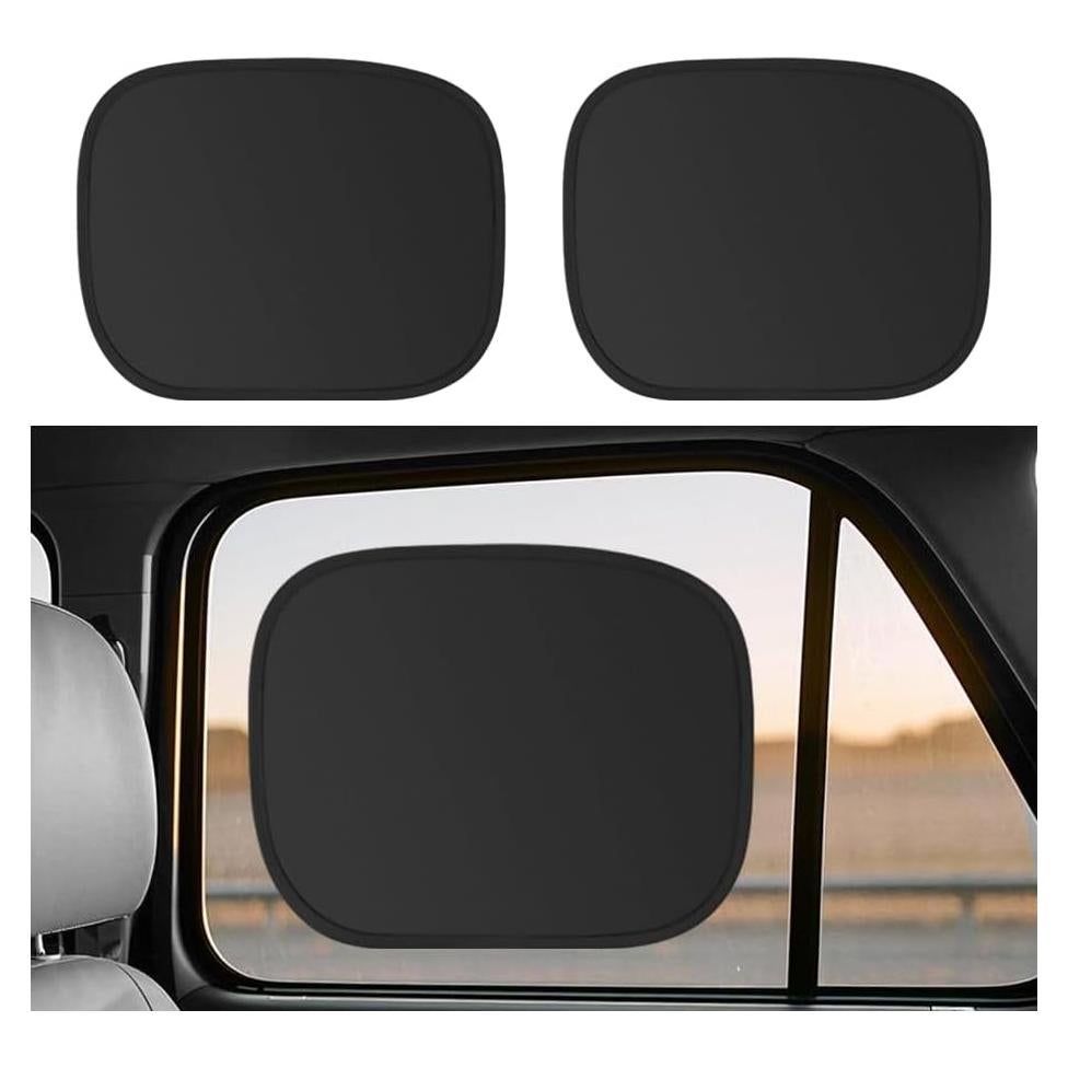 Sombrillas para Ventanas Traseras de Coche YGDMD 43.5x35.2 cm 2PCS
