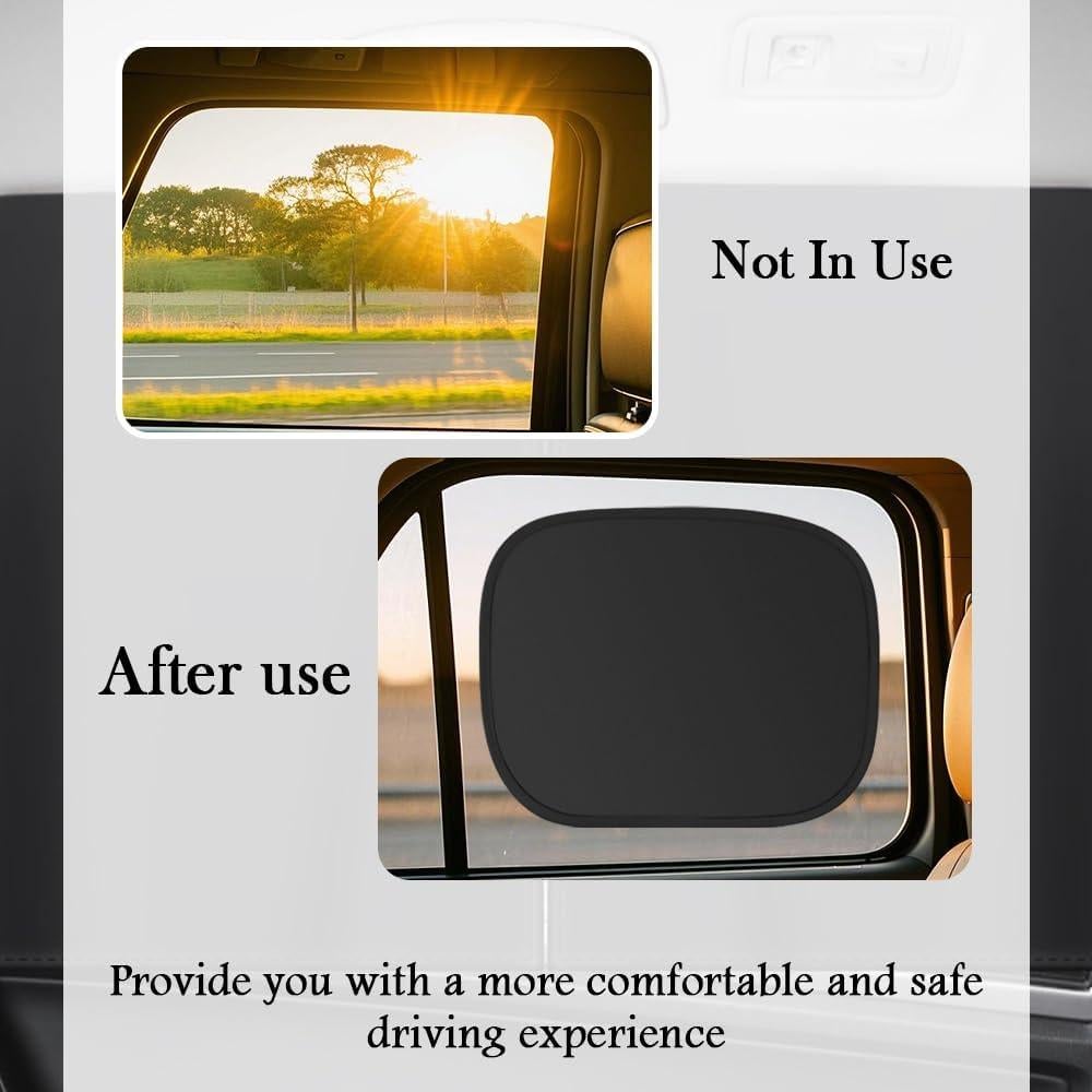 Sombrillas para Ventanas Traseras de Coche YGDMD 43.5x35.2 cm 2PCS