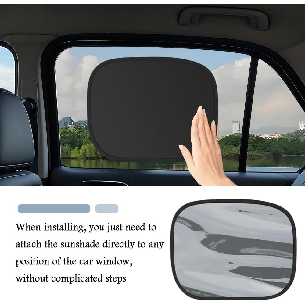 Sombrillas para Ventanas Traseras de Coche YGDMD 43.5x35.2 cm 2PCS