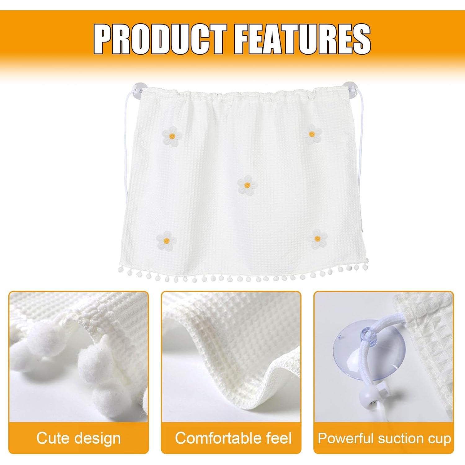 Cortina de Sombra DUSCOKE para Ventana de Auto 69x50cm Flores