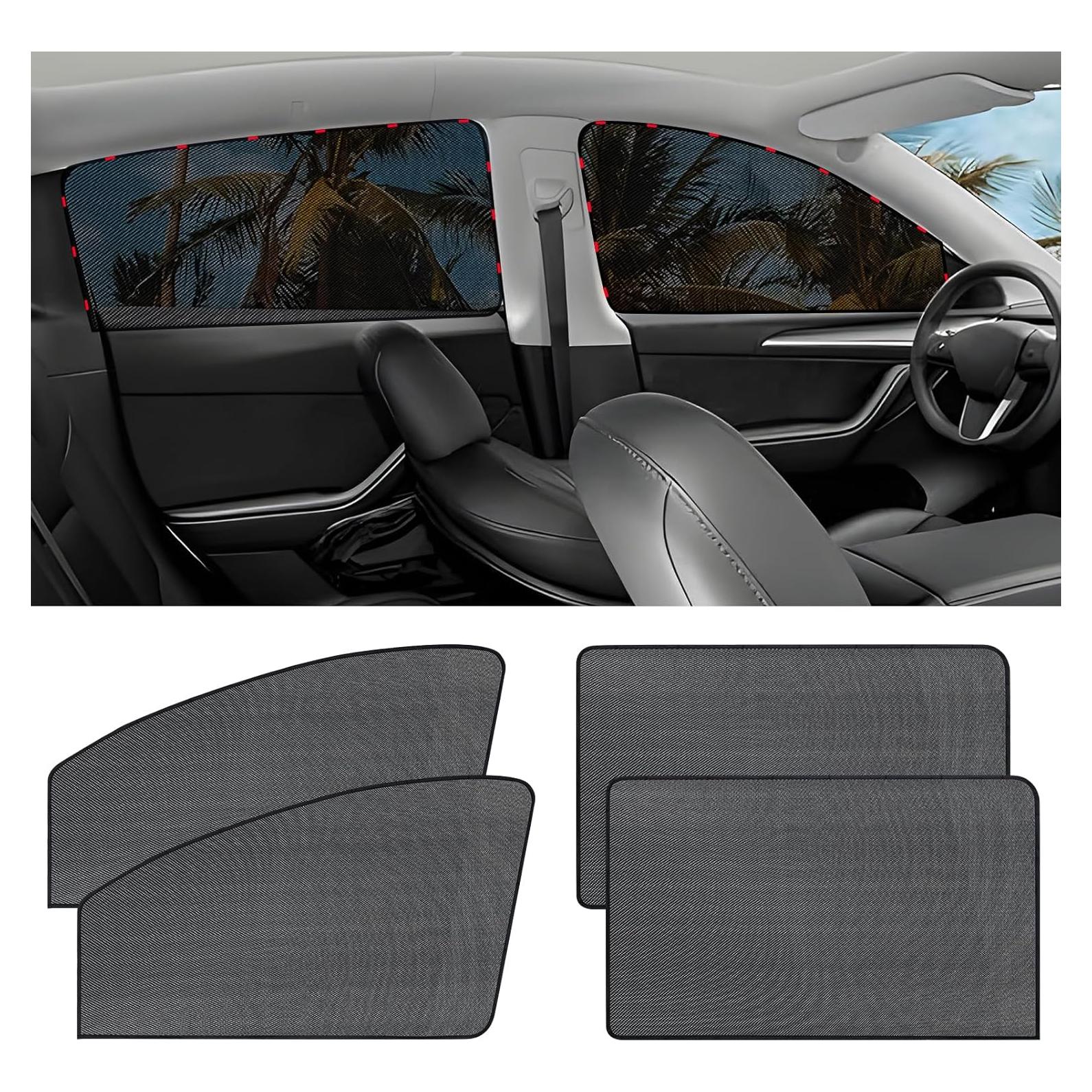 Sombrillas para Ventanas de Auto ZATOOTO 4 Piezas Protección UV