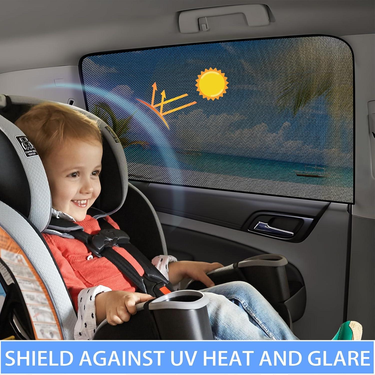 Sombrillas para Ventanas de Auto ZATOOTO 4 Piezas Protección UV