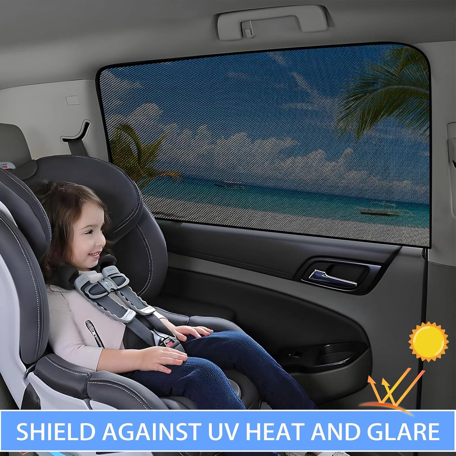 Sombrillas para Ventanas de Auto ZATOOTO 4 Piezas Protección UV