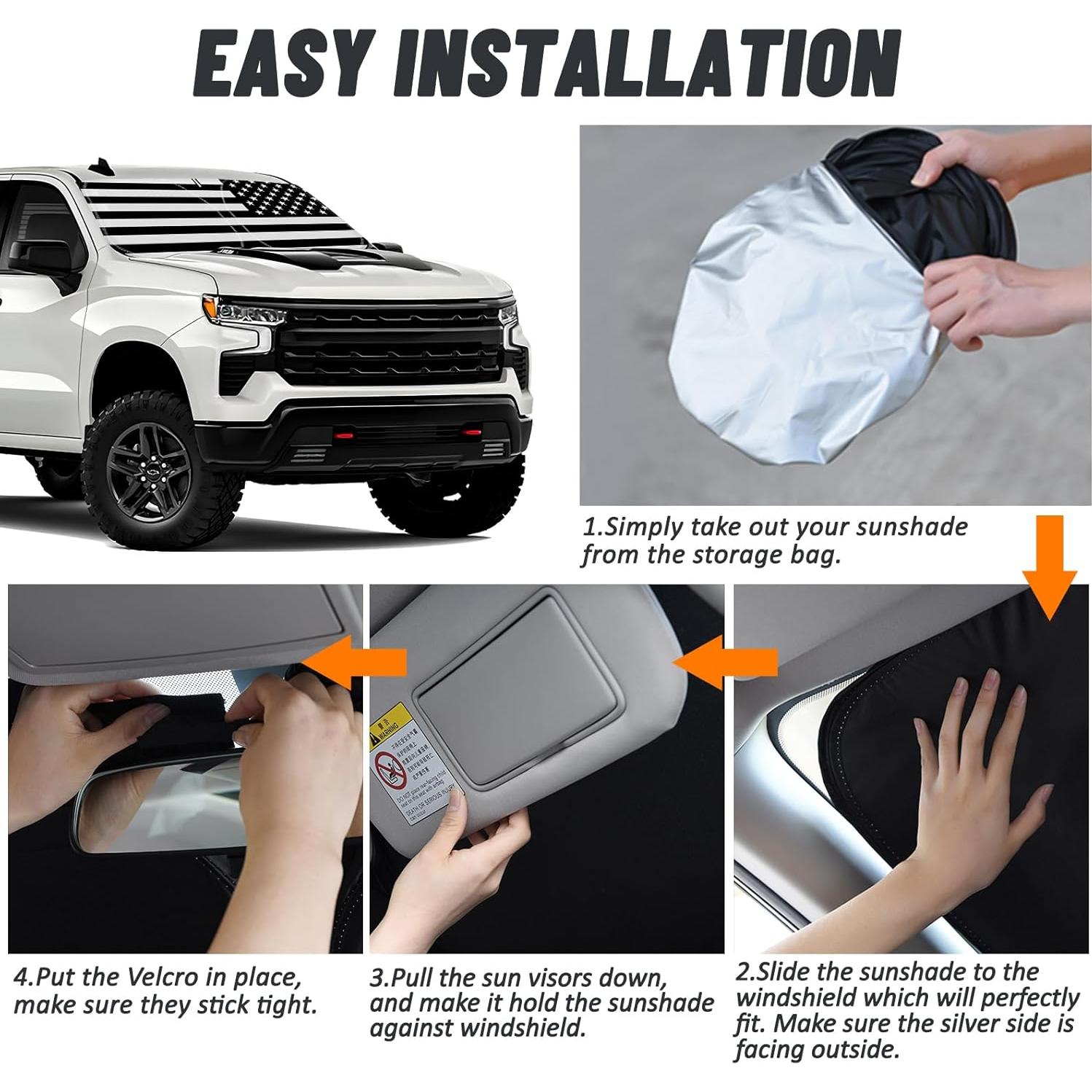 Protector Solar D-Lumina para Parabrisas Chevy Silverado 2019-2025