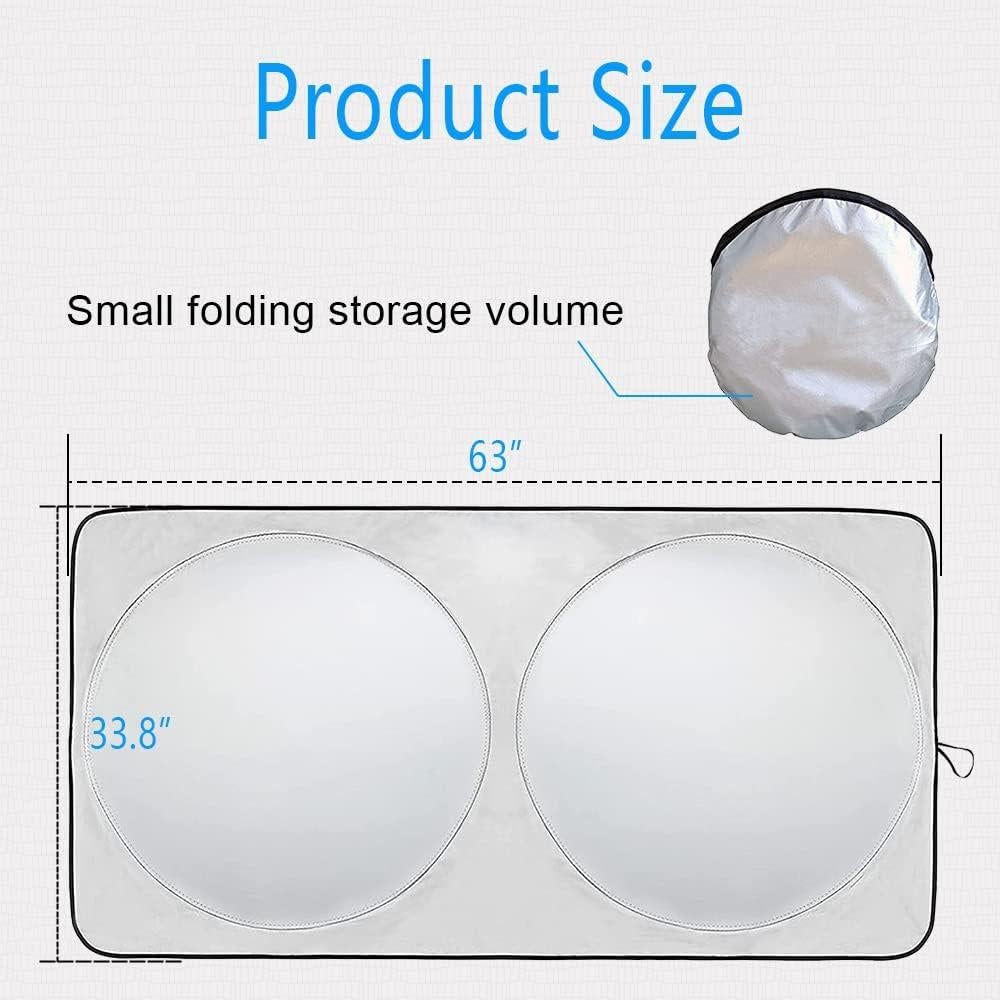 Protector Solar para Parabrisas ASUBHA 160x86 cm Plegable