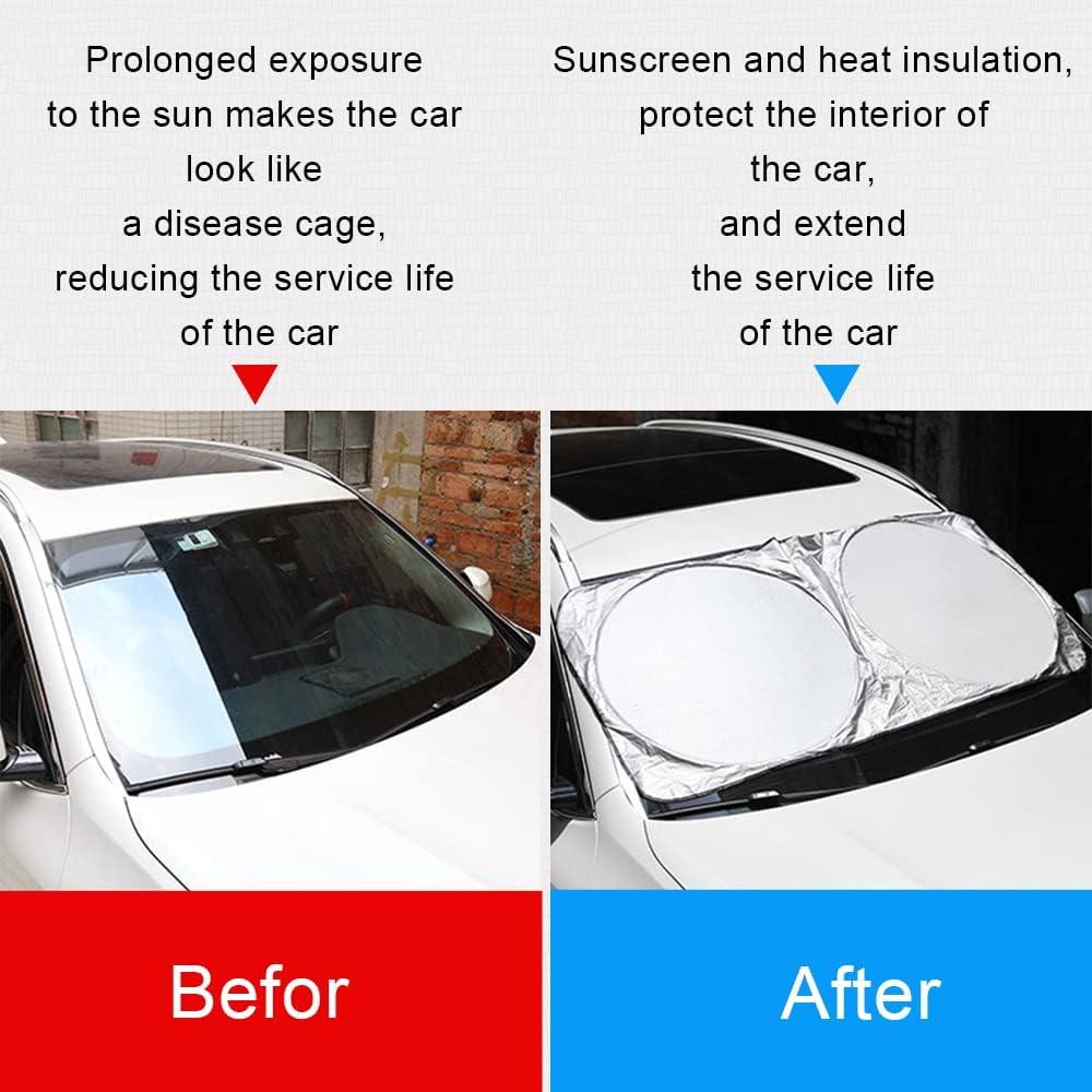 Protector Solar para Parabrisas ASUBHA 160x86 cm Plegable