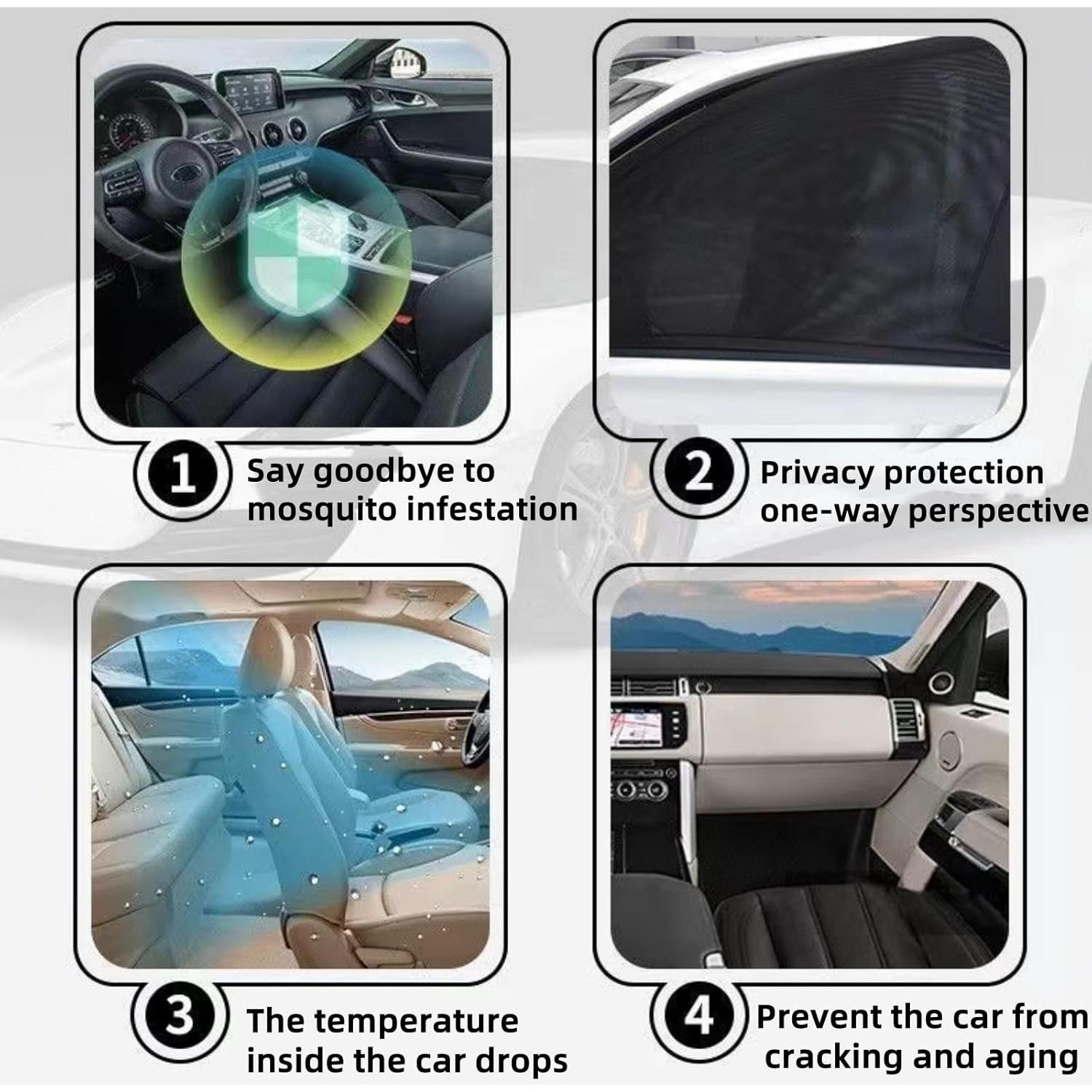 Sombrillas para Ventanas de Autos AutoCabins ZK0001 99x61cm