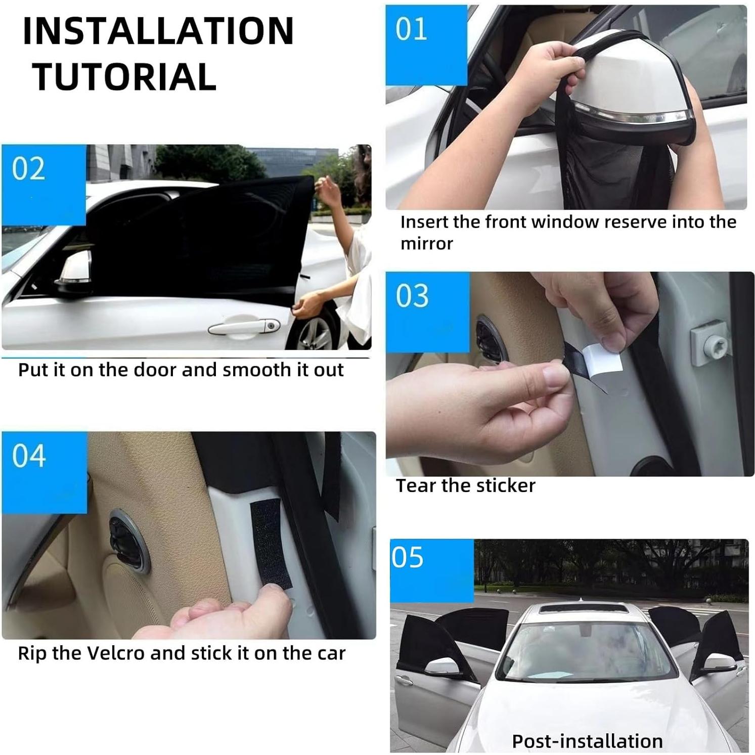 Sombrillas para Ventanas de Autos AutoCabins ZK0001 99x61cm