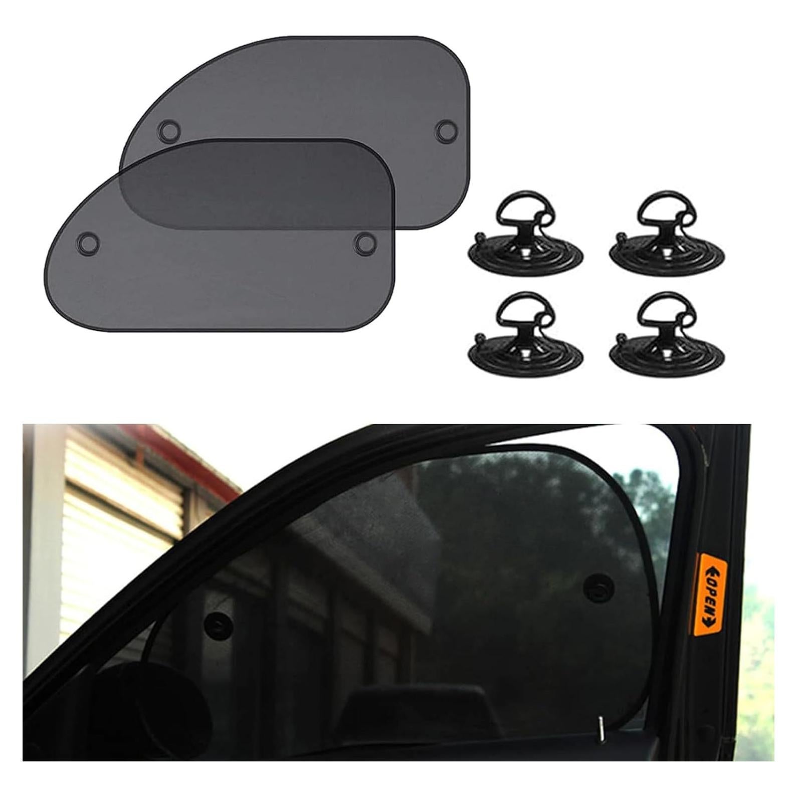 Cortinas Solares para Ventanas Laterales de Auto GRANDI 64.8x37.8cm