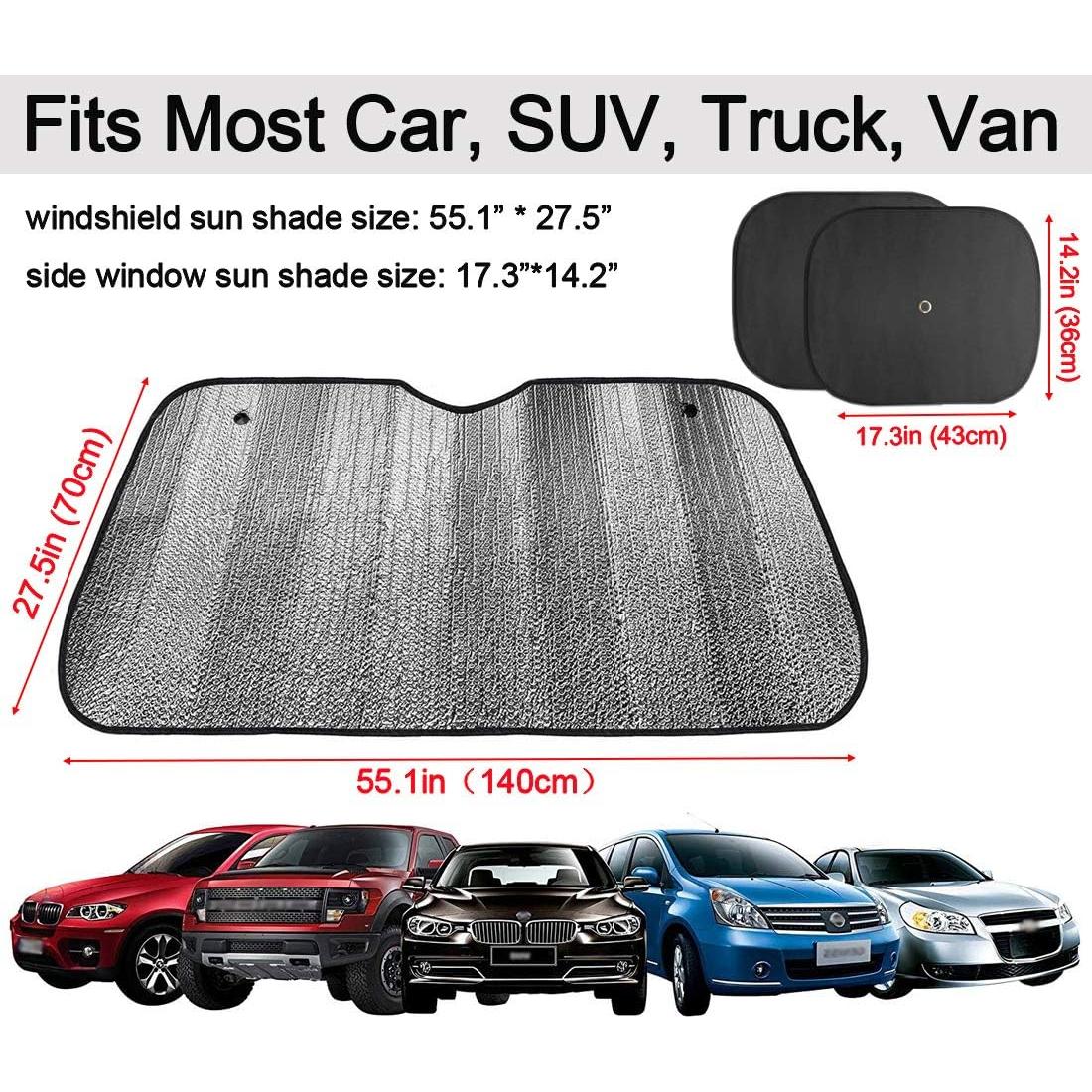 Parasol para Parabrisas Gran Ant 140x70 cm UV Protector Auto