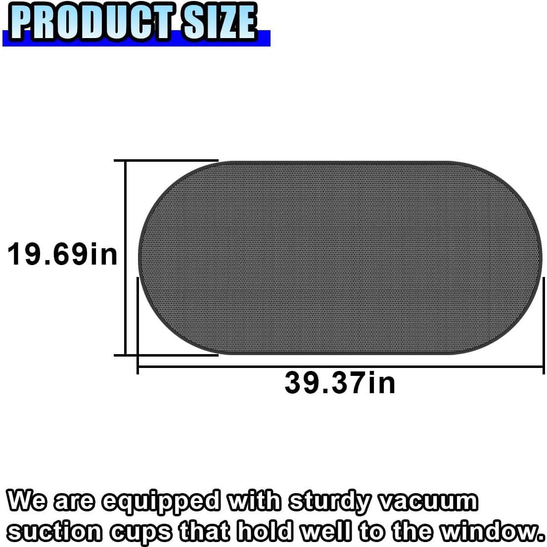 Parasoles traseros DUSCOKE para automóviles 99.87x50.04cm