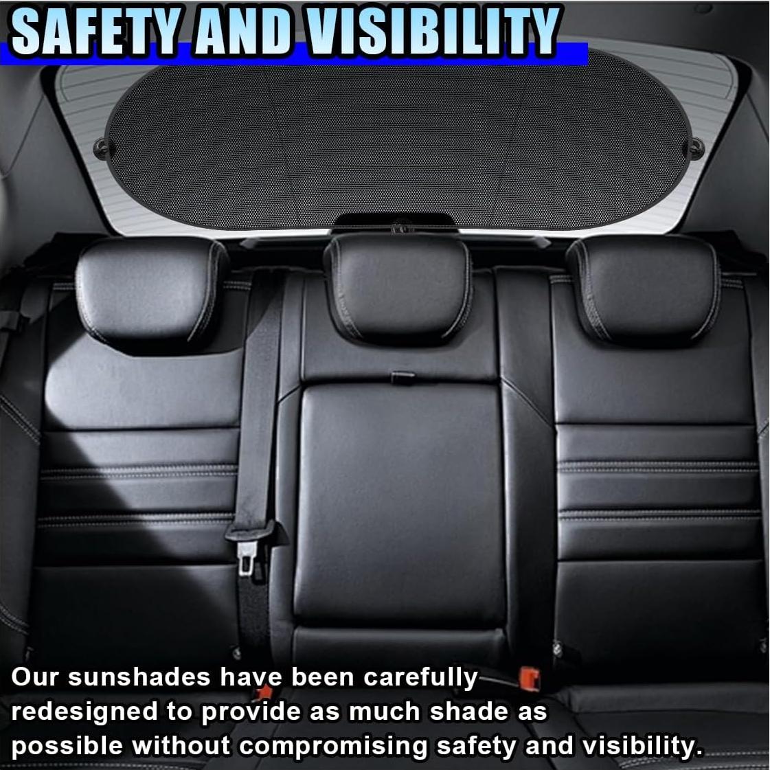 Parasoles traseros DUSCOKE para automóviles 99.87x50.04cm